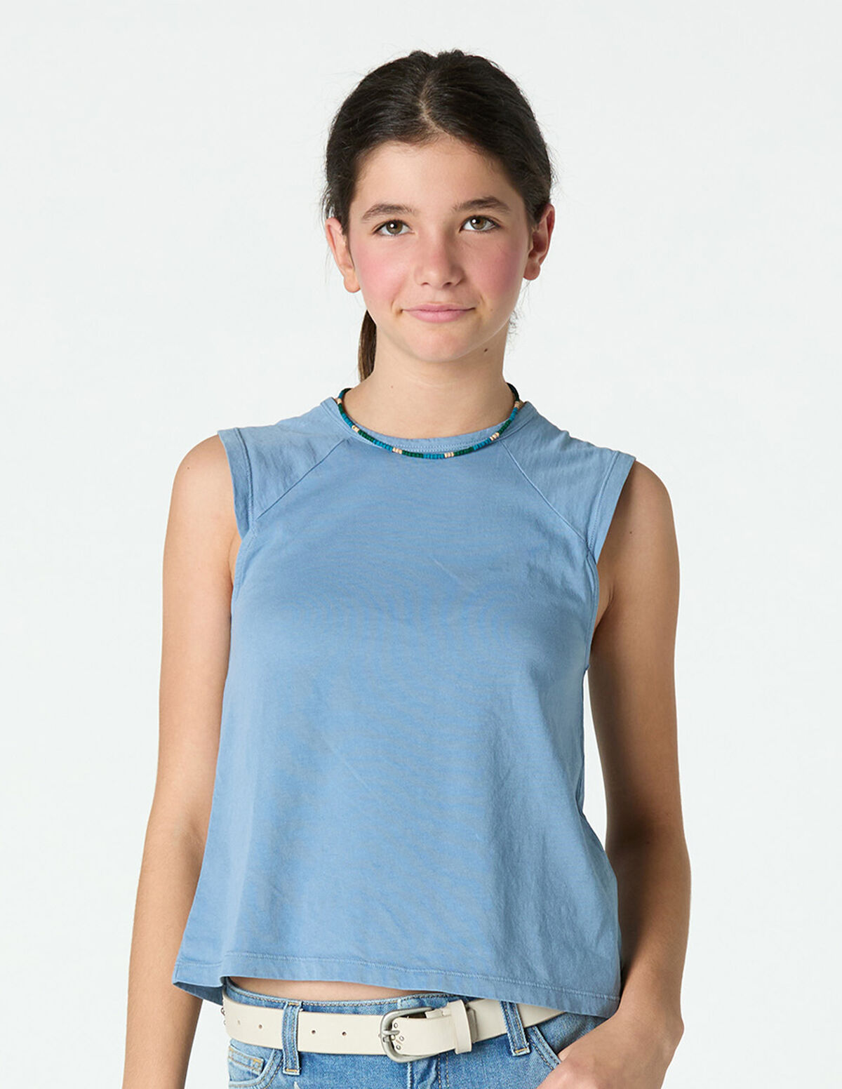 T-SHIRT SEM MANGAS RANGL&Atilde; ANIL