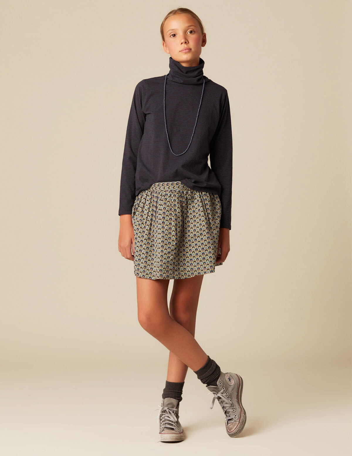 GEOMETRIC PRINT SKIRT