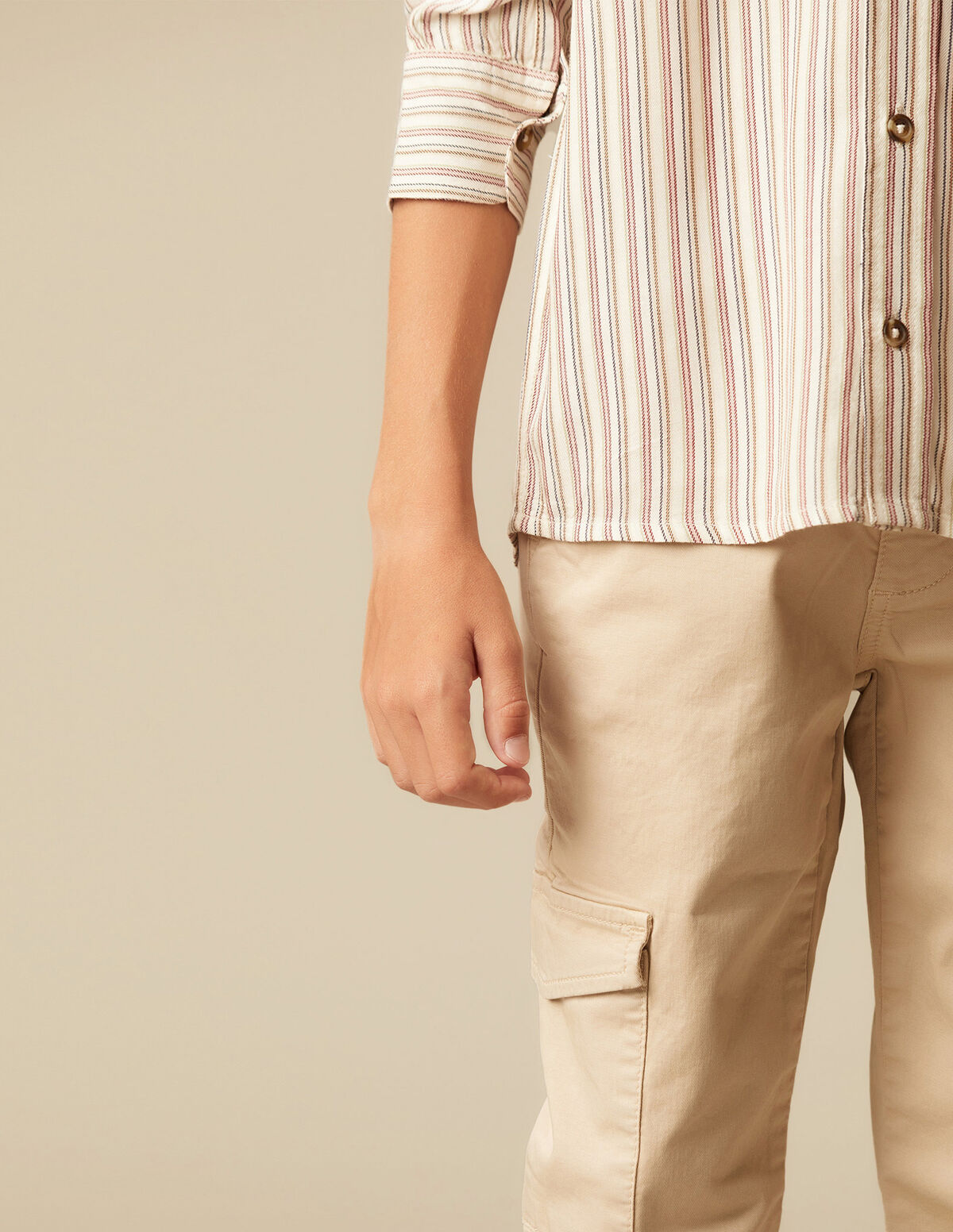 CAMISA RISCA AZUL MOSTARDA