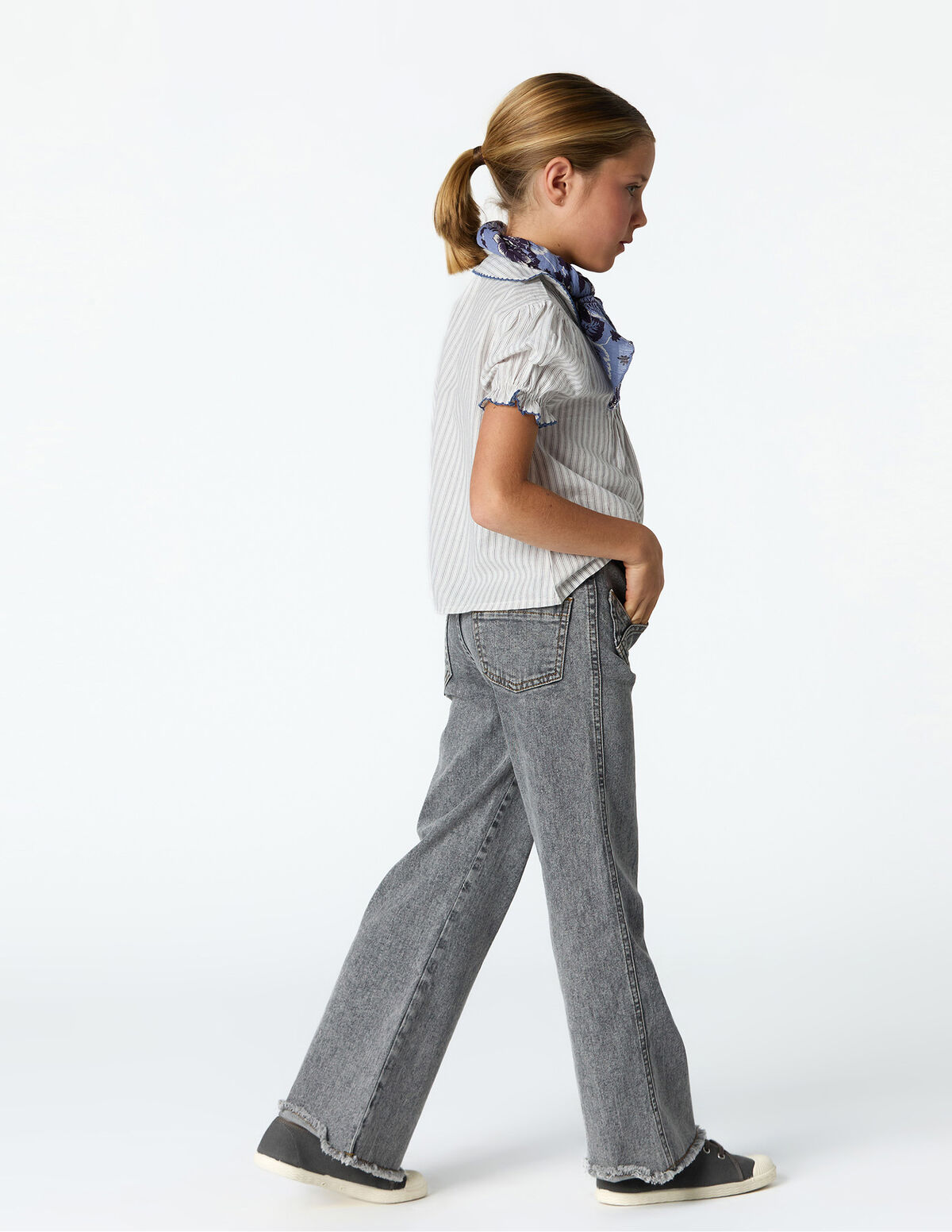 BLUE CROSS-POCKET TROUSERS