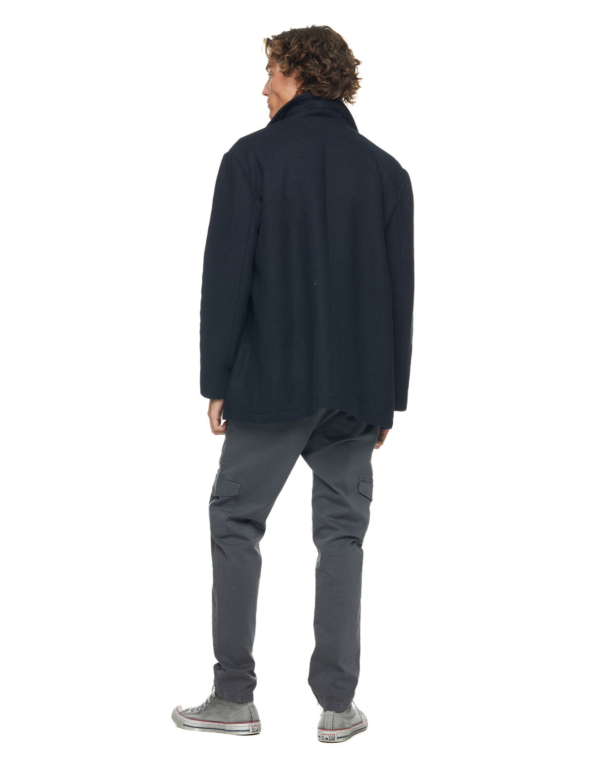 MANTEAU BLEU CROISÉ