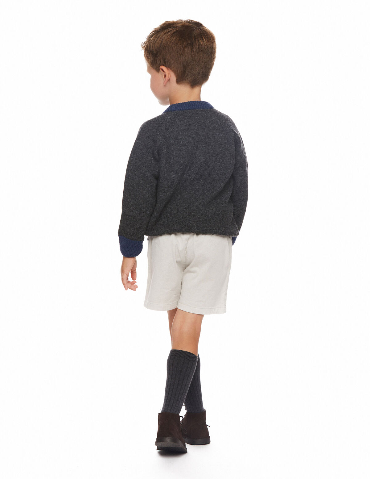 Pantalón chino corto azul oscuro