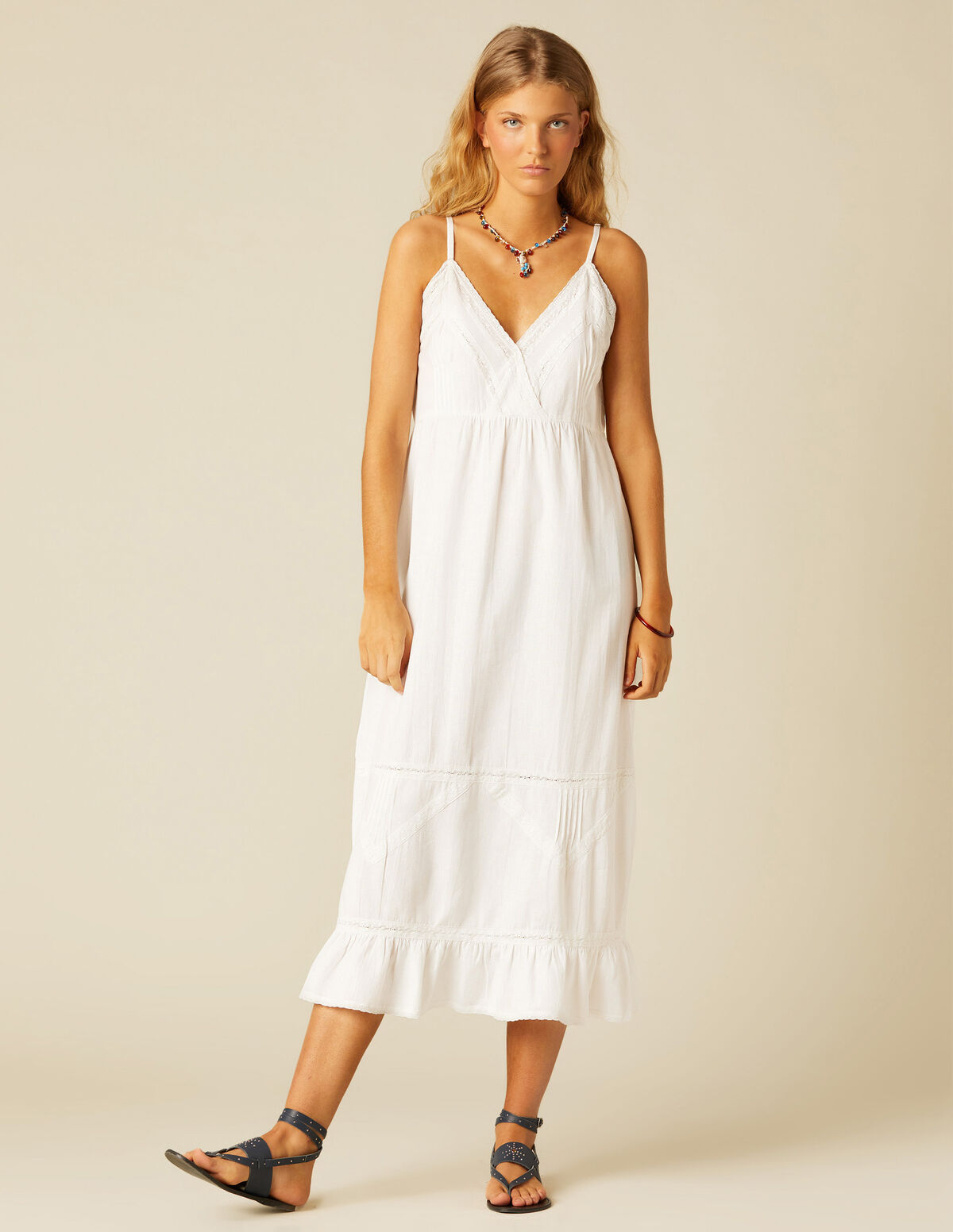 VESTIDO ALÇA TUCKS