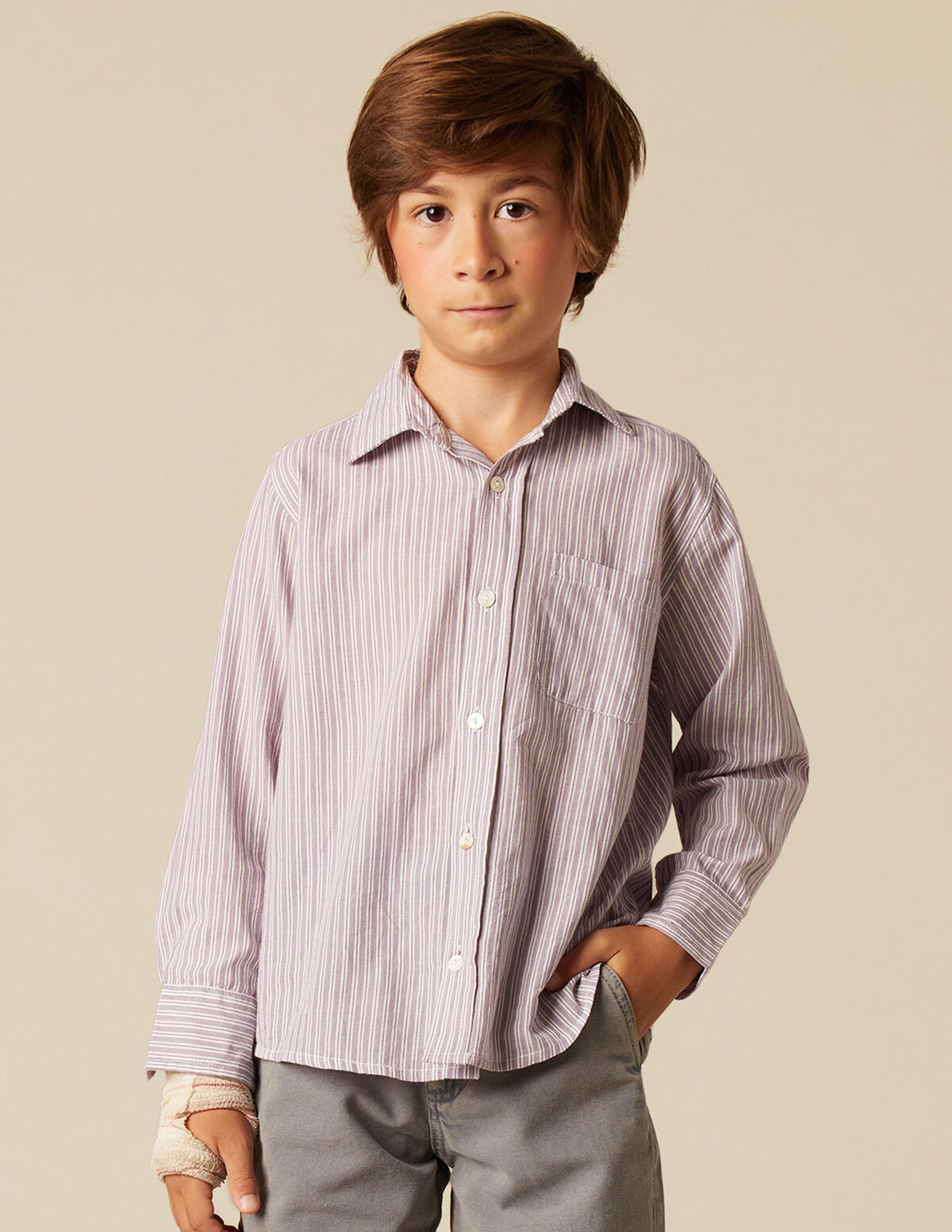 BLUE STRIPED SHIRT