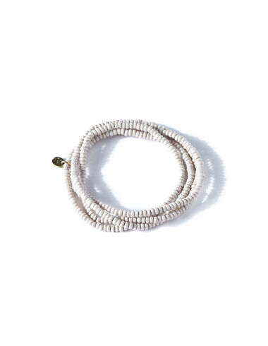 Long ecru beaded necklace - Necklaces - Nícoli