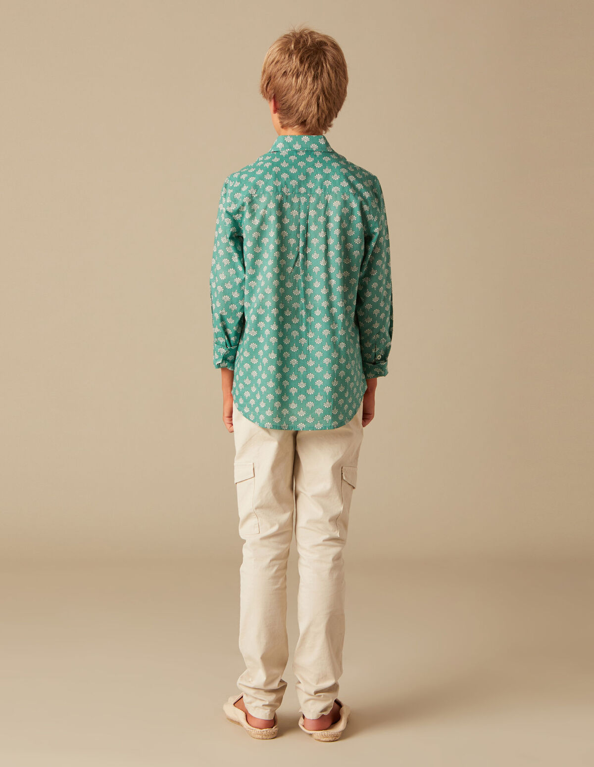 CAMISA HOJAS AZUL