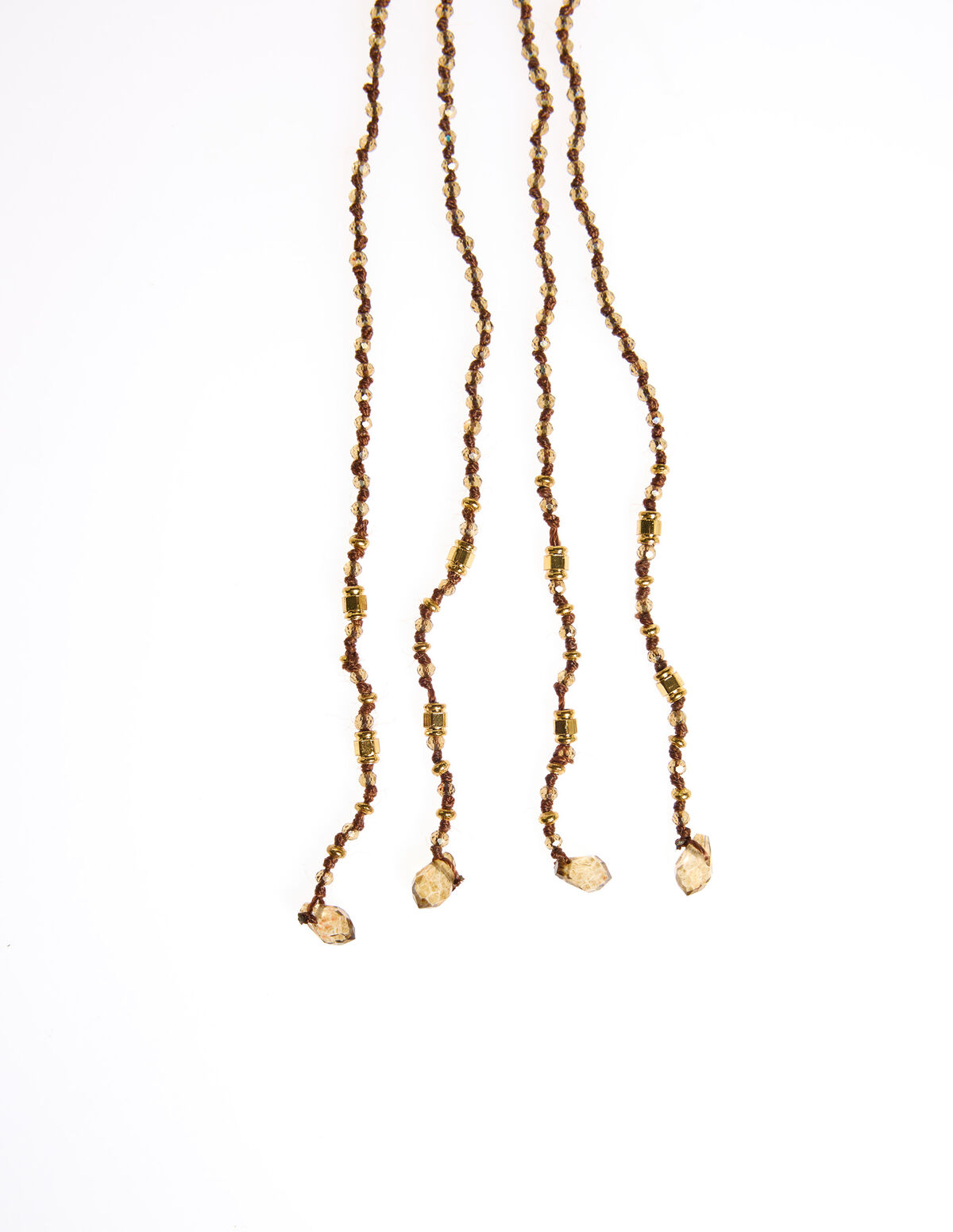 COLAR LARGO BEADS AMBAR