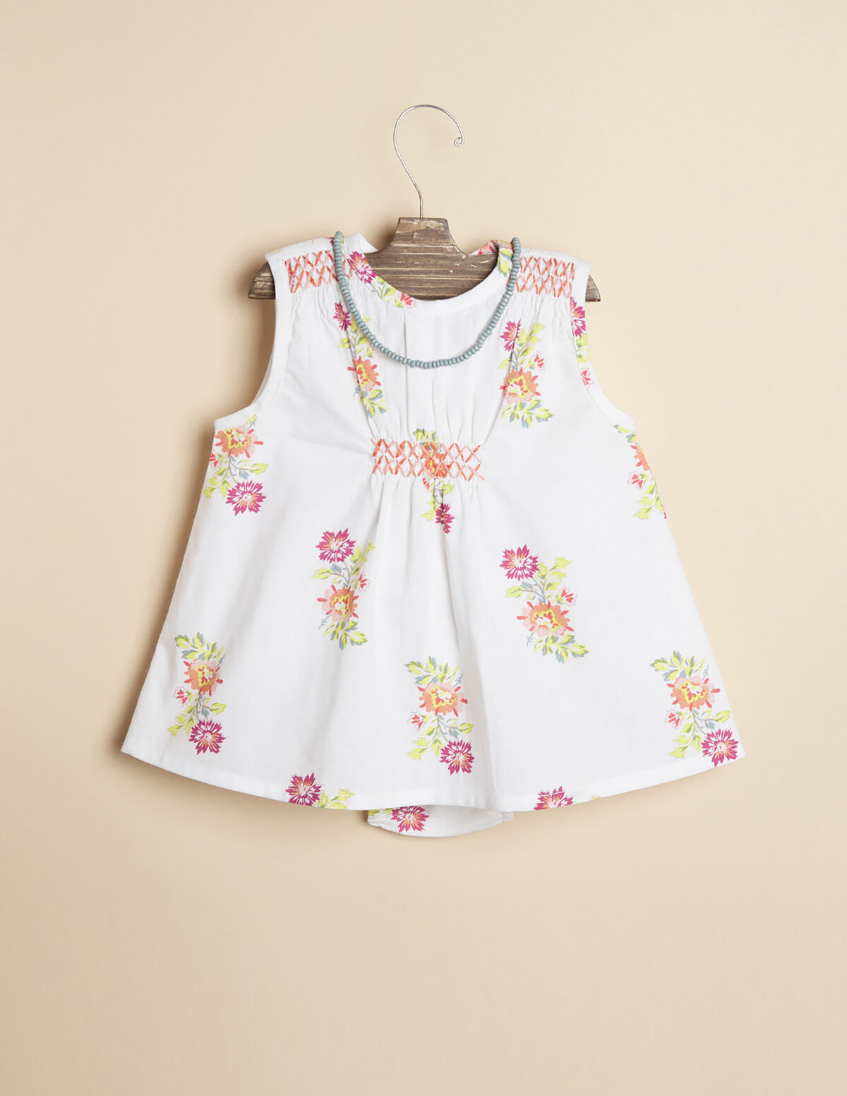 VESTIDO FLOR MULTICOLOR AZUL