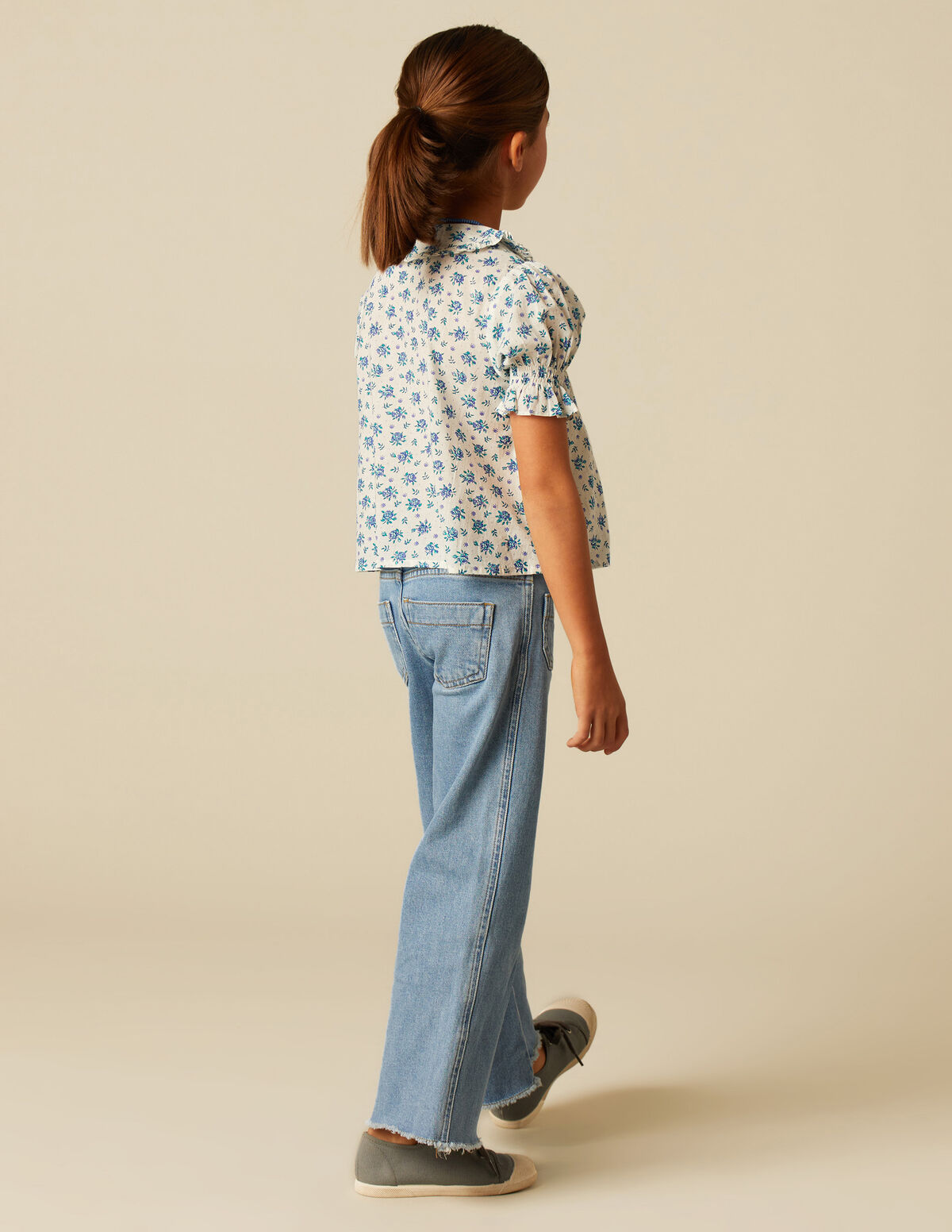 CAMISA FLORES AZUL
