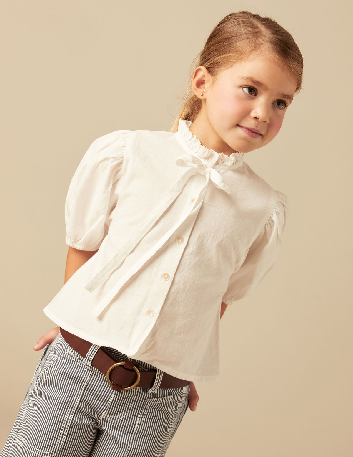 WHITE TIE SHIRT