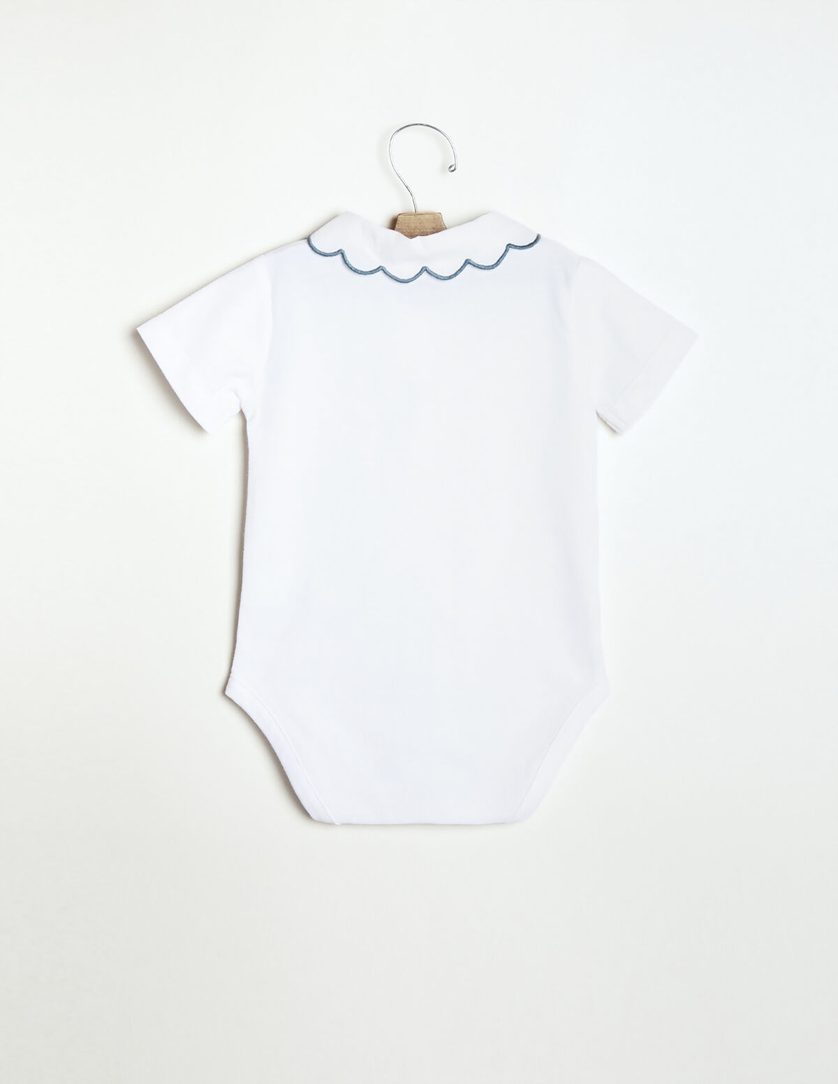 BLUE STITCHED BODYSUIT