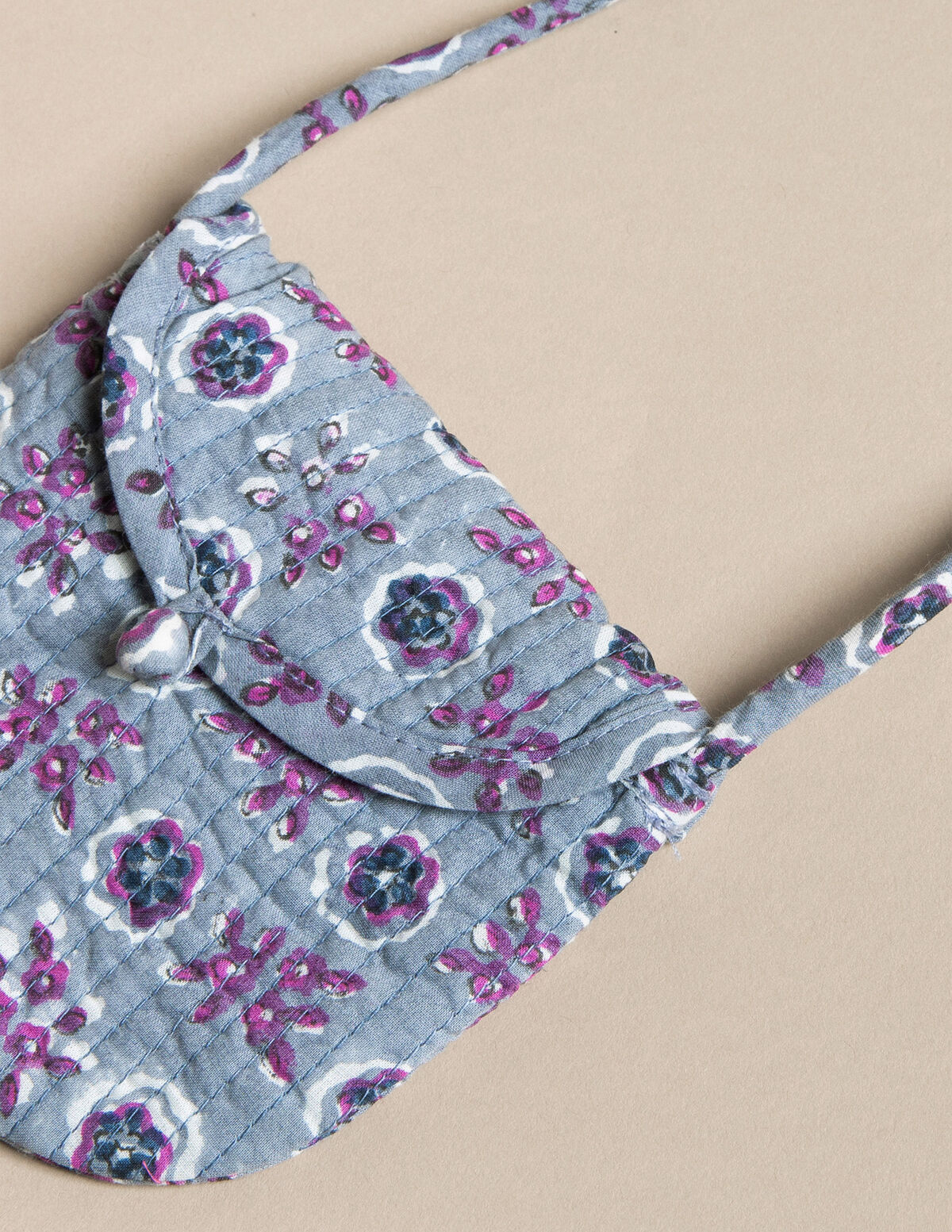 BLUE BRANCH PRINT CROSSBODY BAG