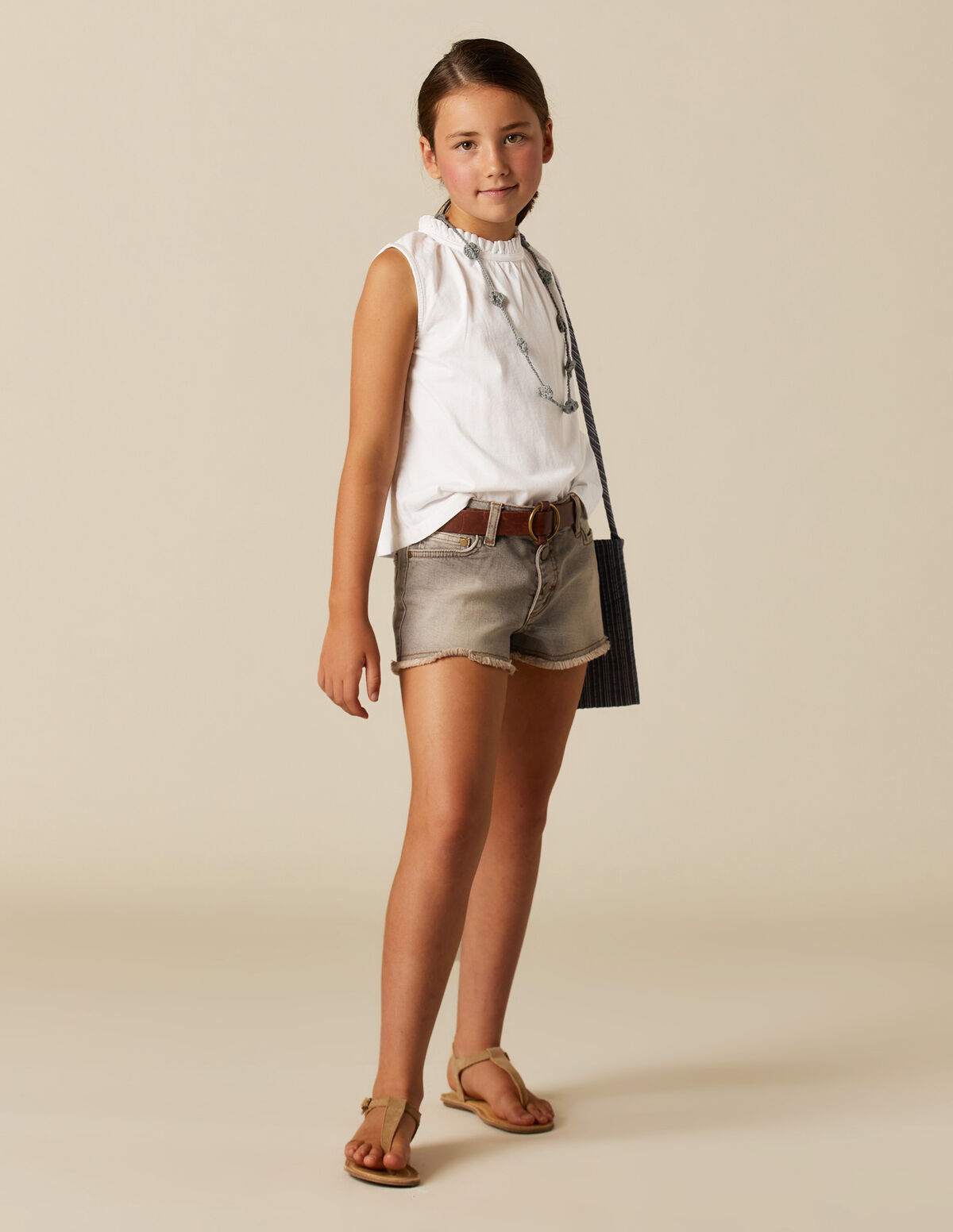 T-SHIRT GOLA FRANZIDOS BRANCA