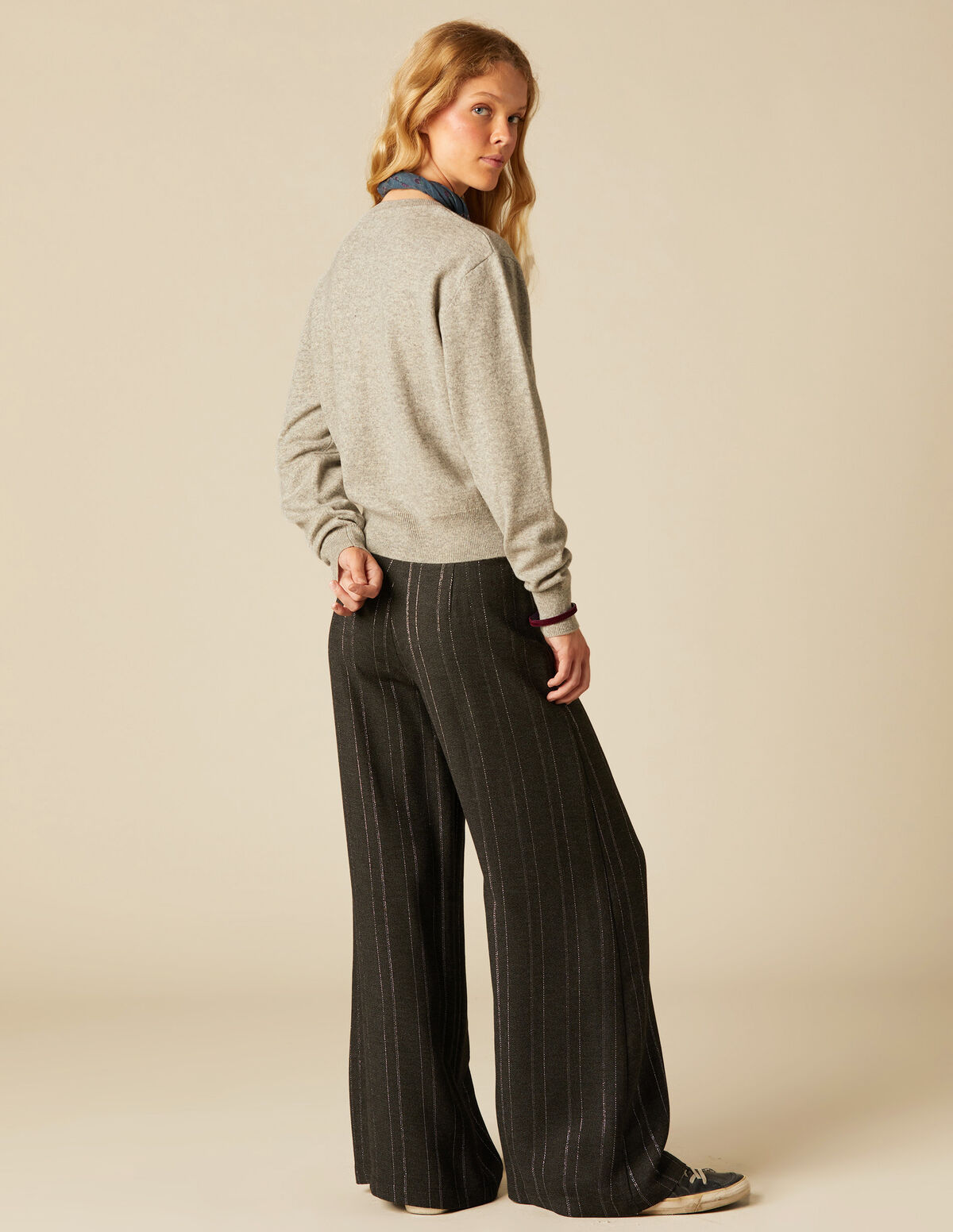 Jersey abertura gris claro NICOLI