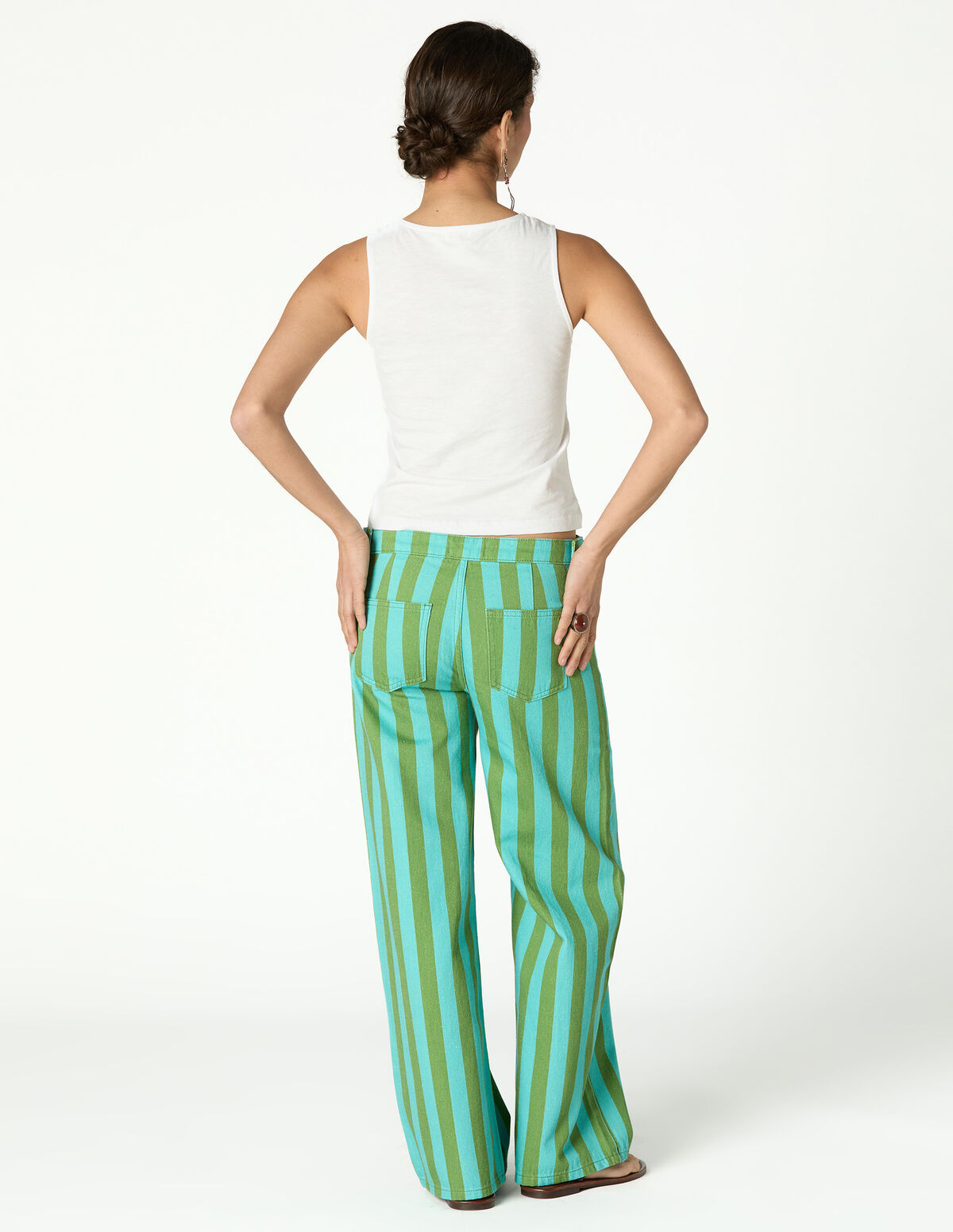 CAL&Ccedil;AS RISCAS AZUL