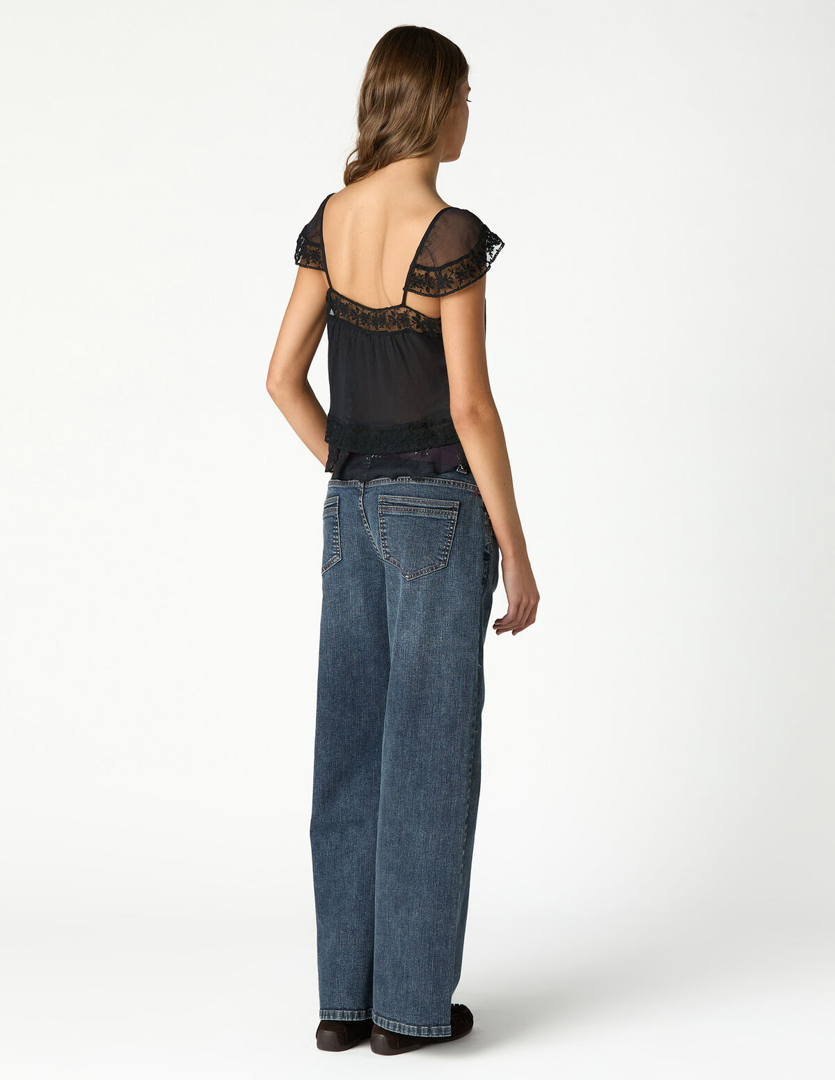 ANTHRACITE CREPE TOP