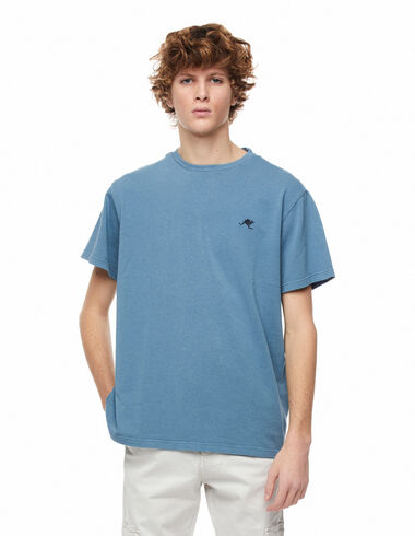 Camiseta manga corta azul claro canguro - Camisetas - Nícoli