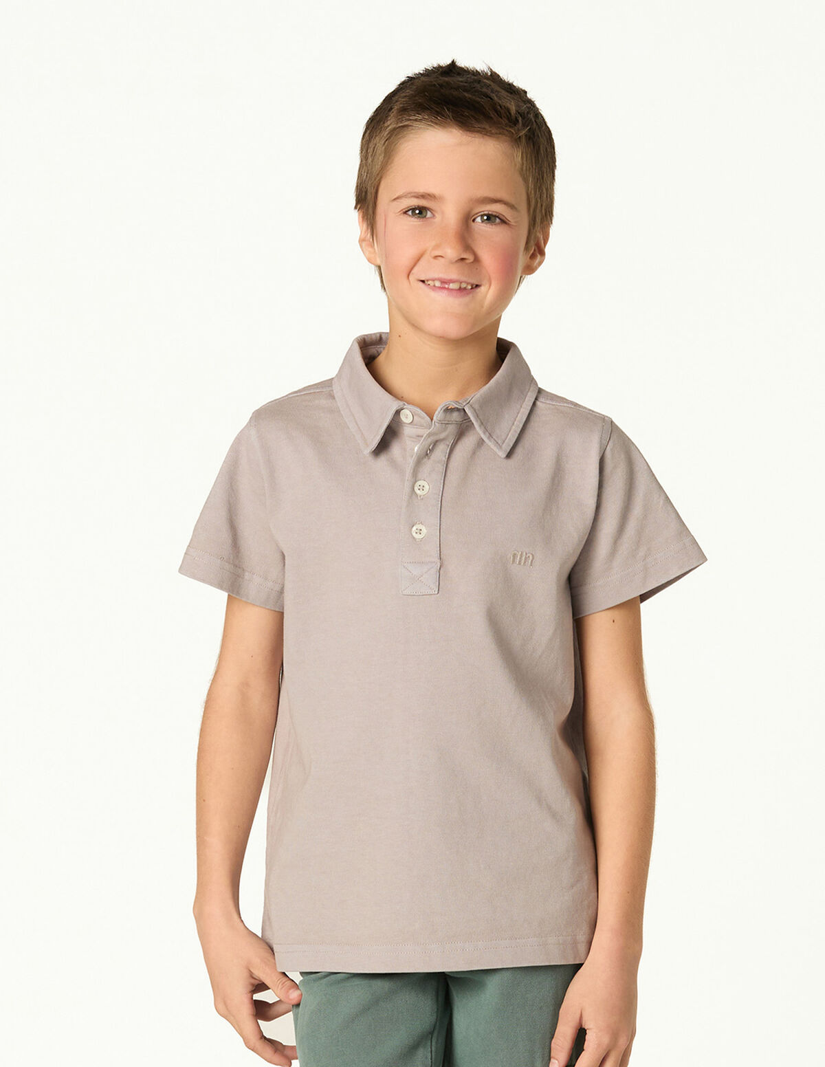 ANILINE BLUE 'NN' POLO SHIRT