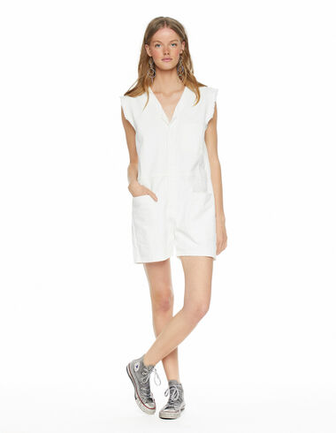 Short white jumpsuit - View all > - Nícoli
