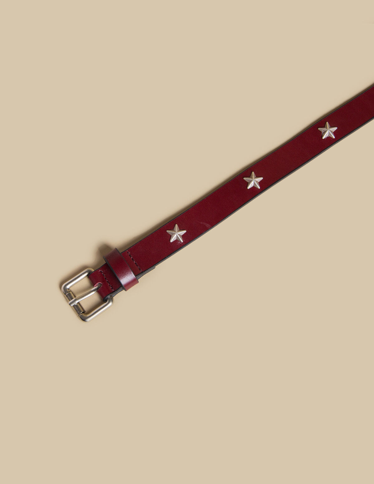CINTURÓN GUINDA ESTRELLAS