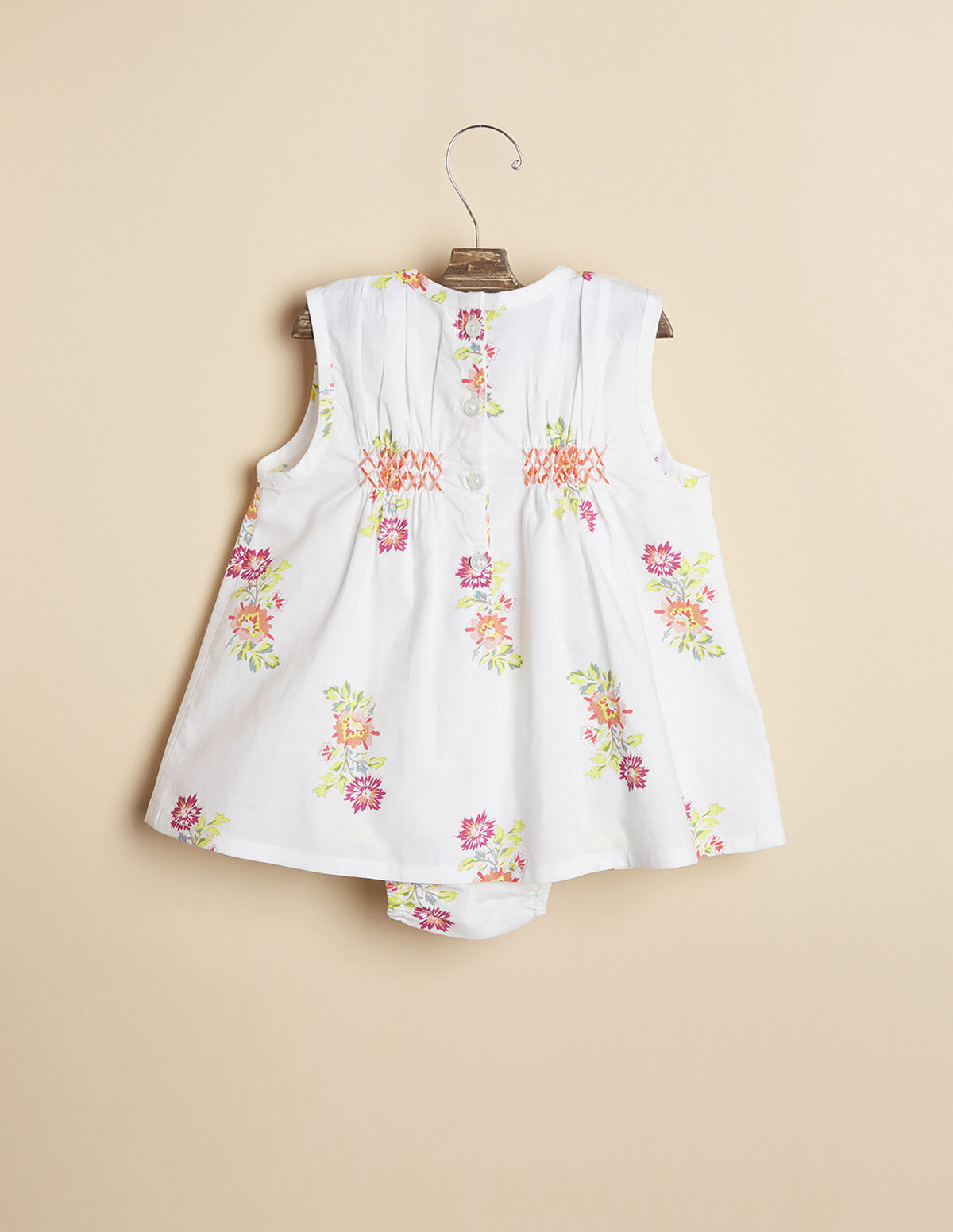 VESTIDO FLOR MULTICOLOR AZUL