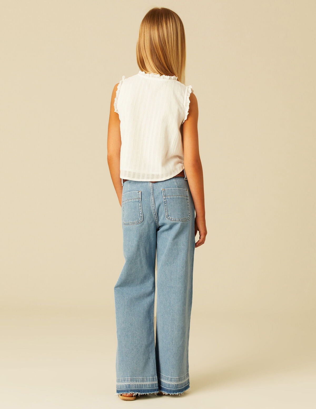 PANTALÓN WIDE LEG VAQUERO AZUL