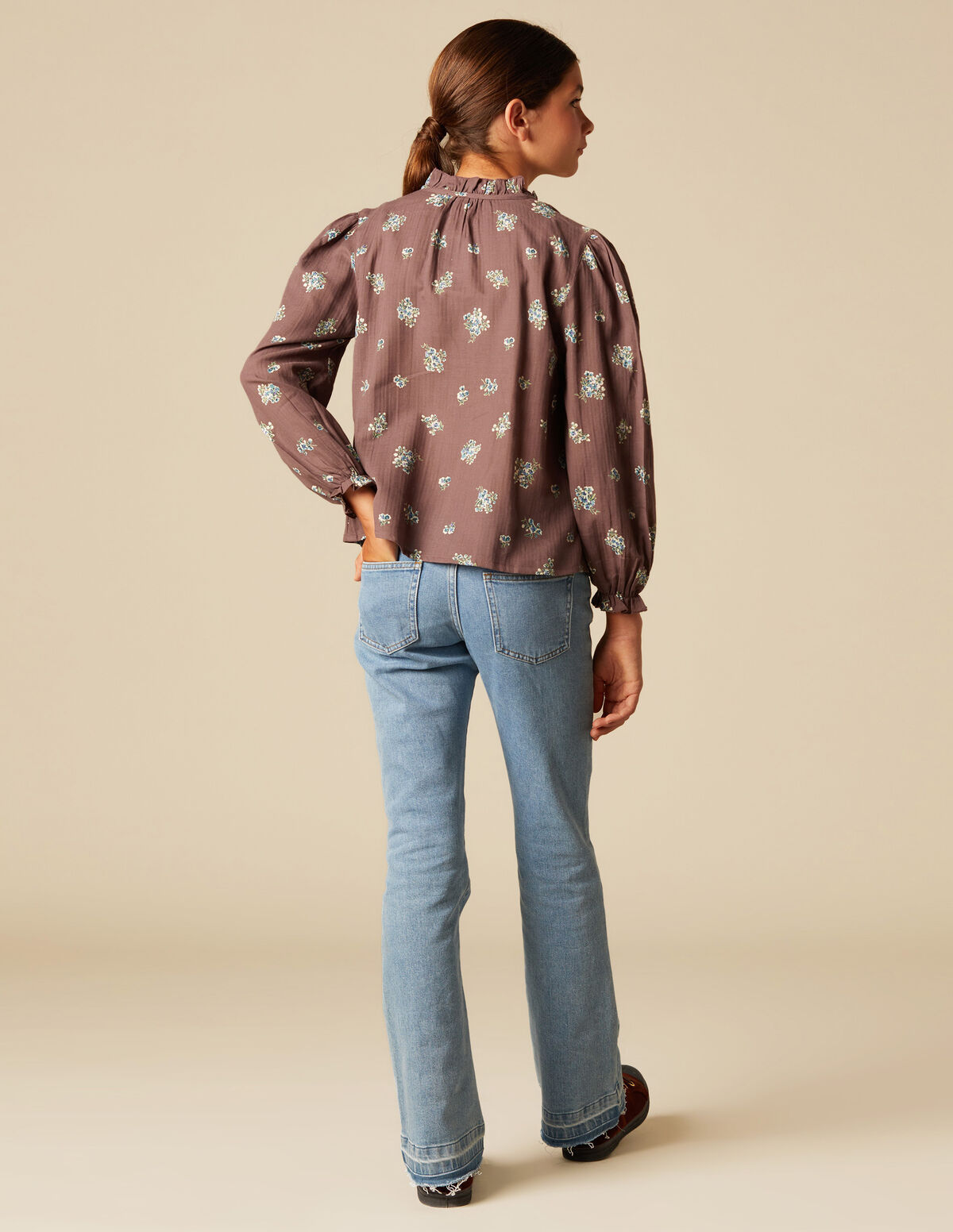 PANTALÓN CAMPANA VAQUERO AZUL