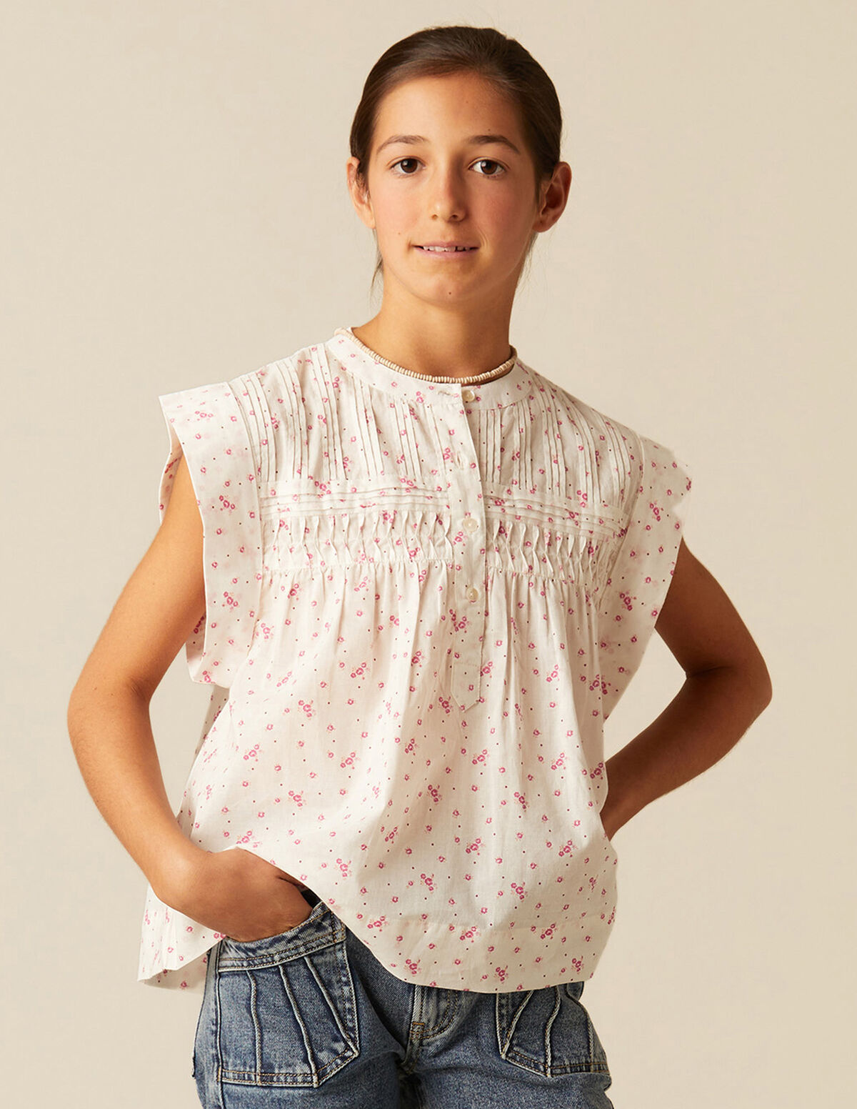 CAMISA FLOR PUNTO MORA
