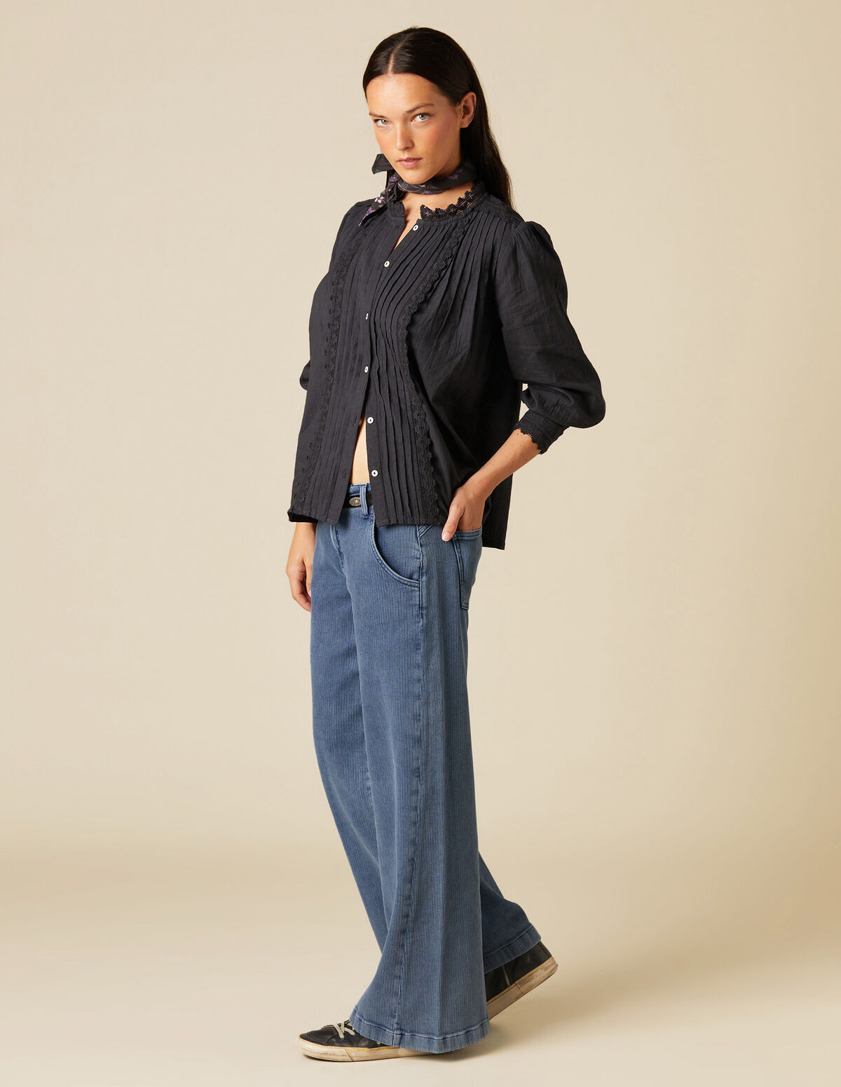 PANTALÓN DENIM PANA