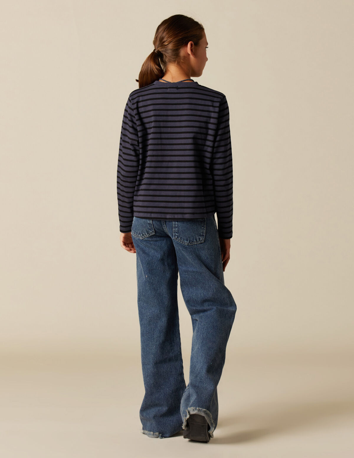 BLUE STRIPED T-SHIRT