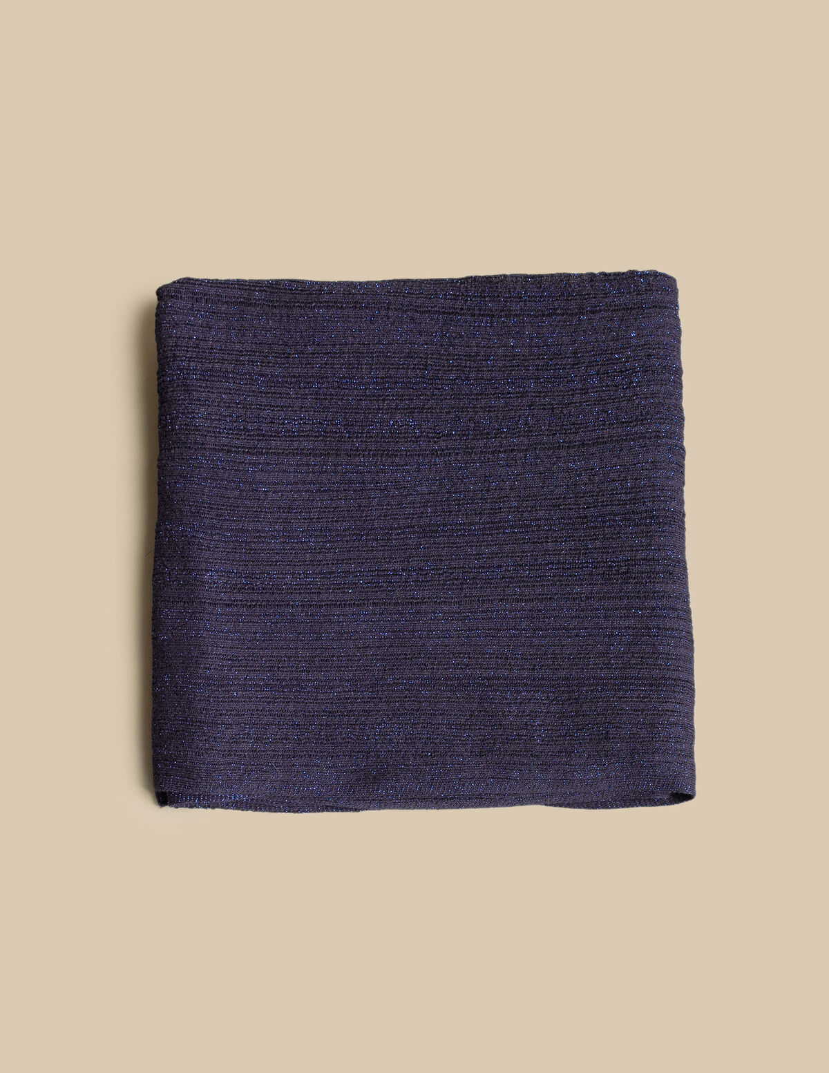 BLUE KNIT SHAWL