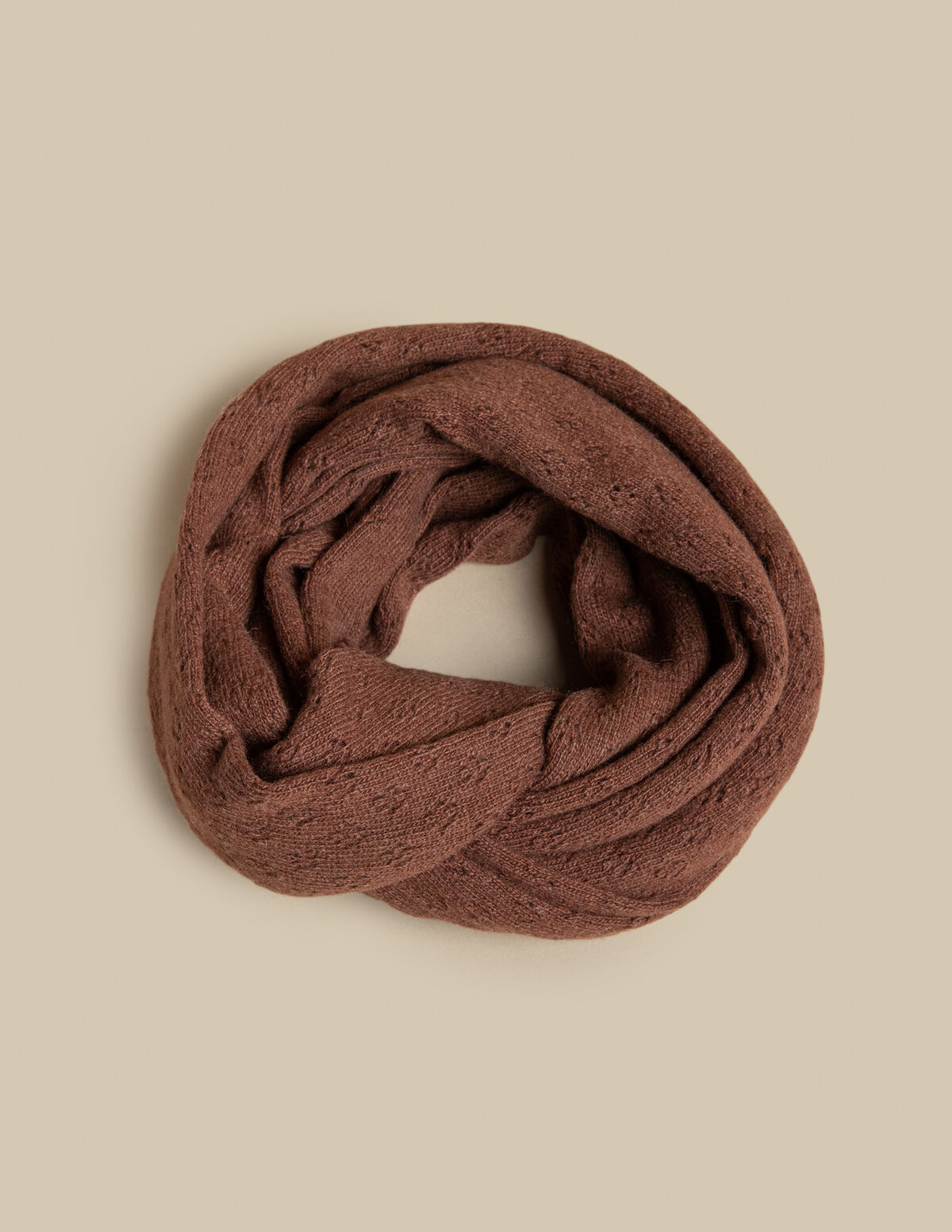 CACHECOL MALHA DESENHO CINZENTO