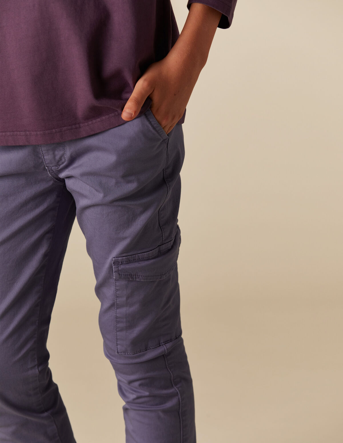 BLUE CARGO TROUSERS