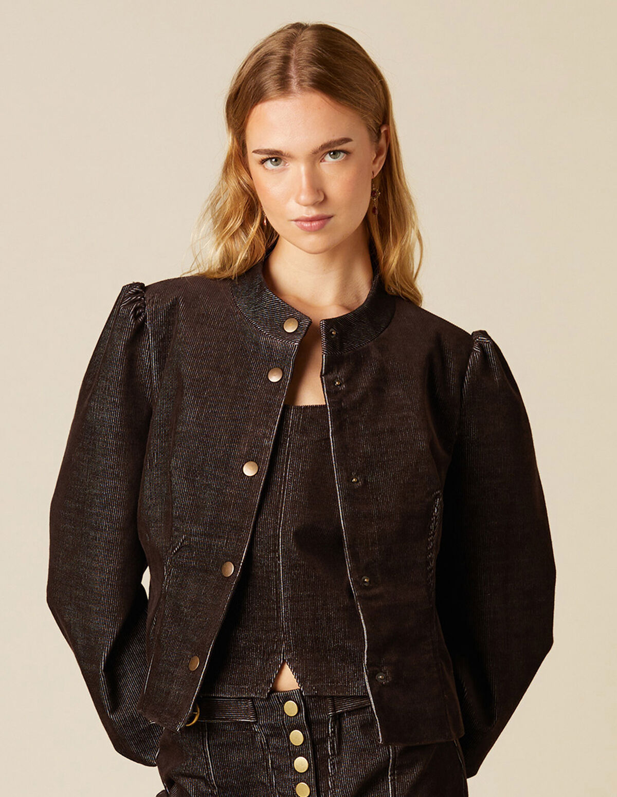 BROWN CORDUROY BLAZER
