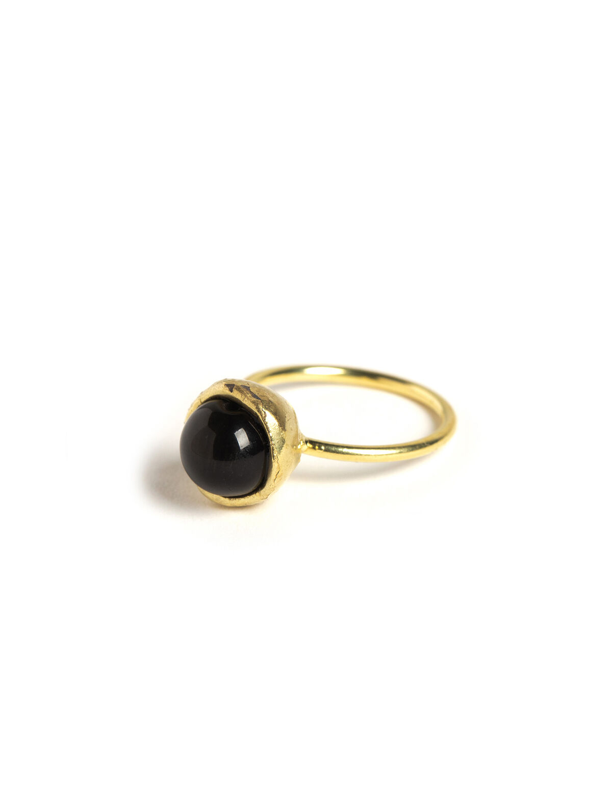 ANILLO ESFERA DORADO AGATHA