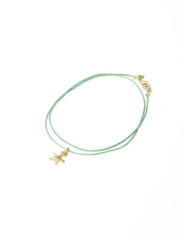 Collar estrella dorada pequeña verde claro - Collares - Nícoli