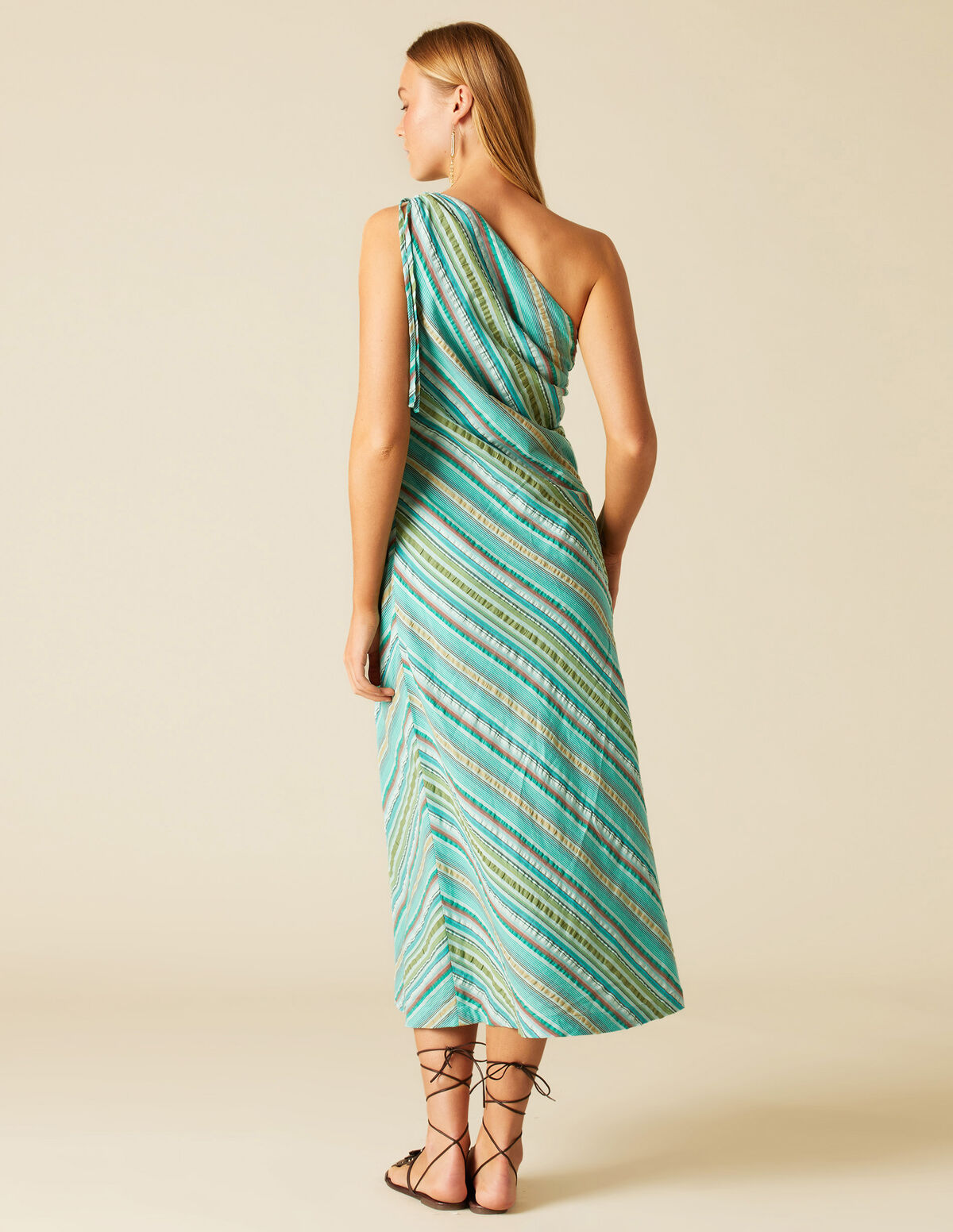 VESTIDO RAYA MULTICOLOR MORA