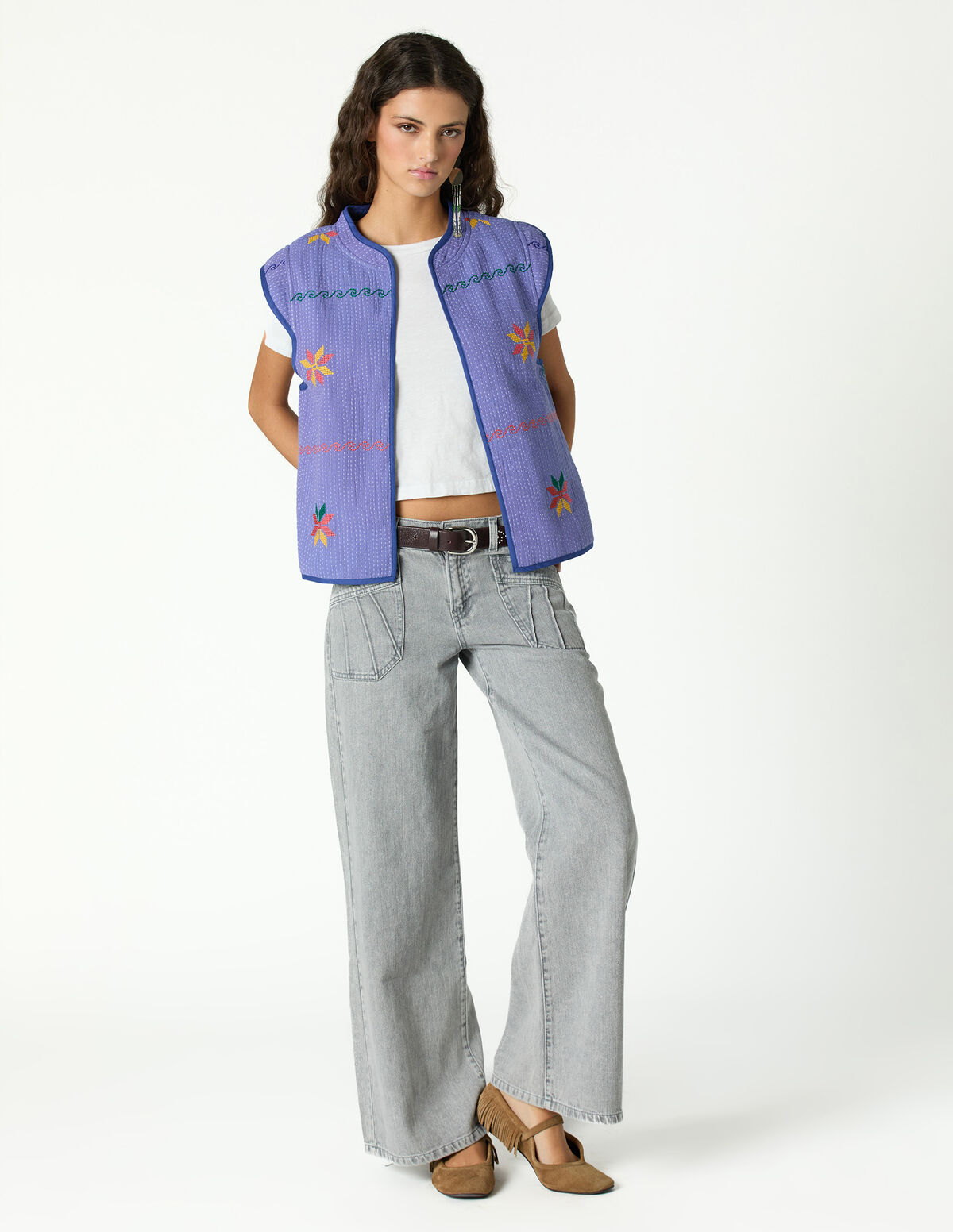 LIGHT GREY POCKET TROUSERS