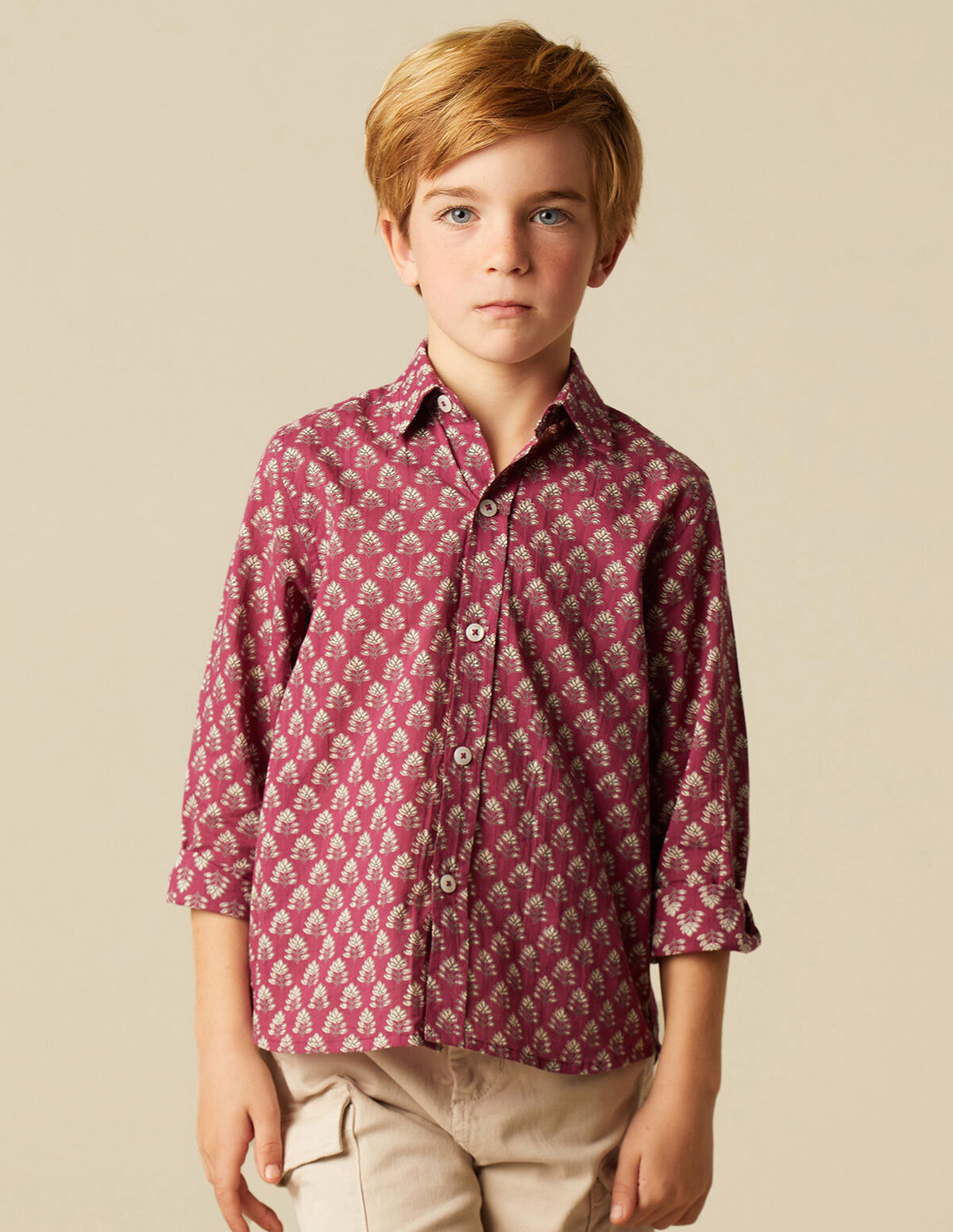 CAMISA BUTI HOJA MORA