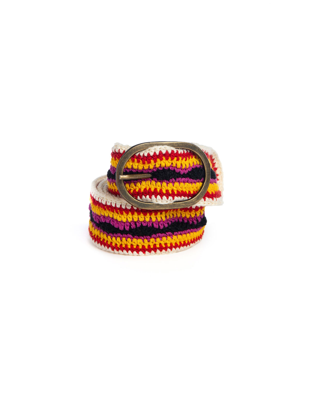 Ecru multicolour knit belt - View all - Nícoli