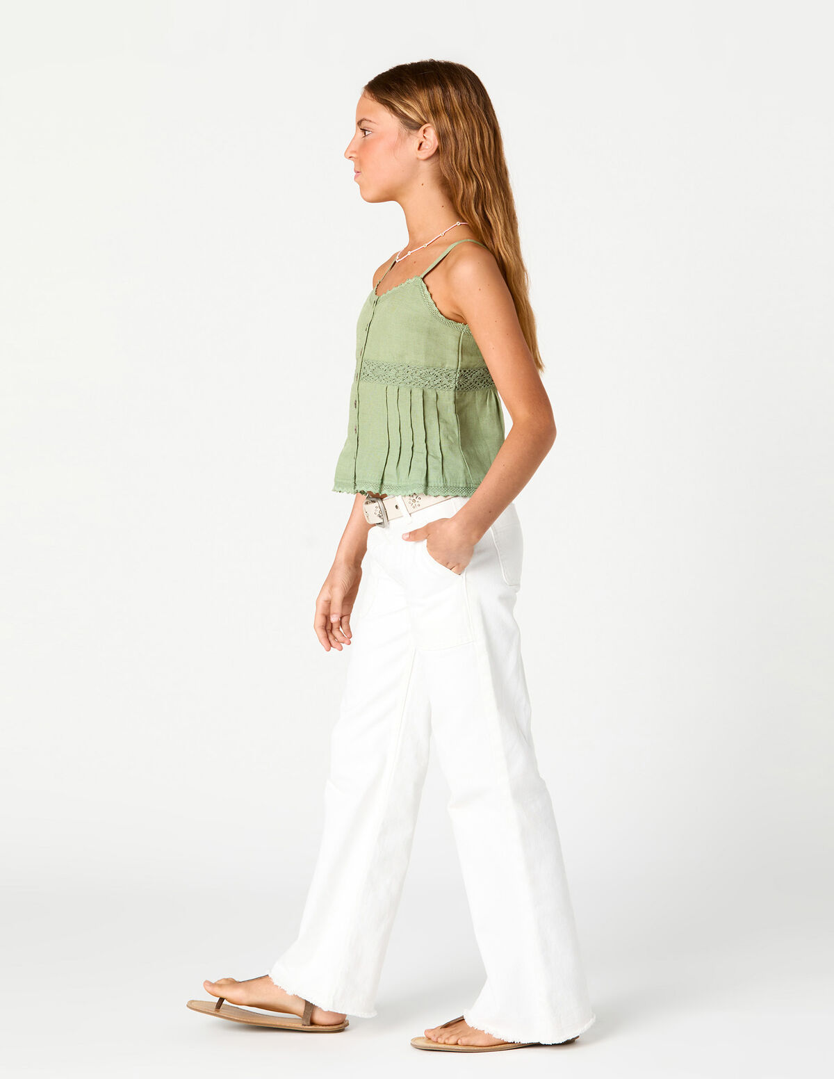 Pantal&oacute;n wide leg vaquero azul
