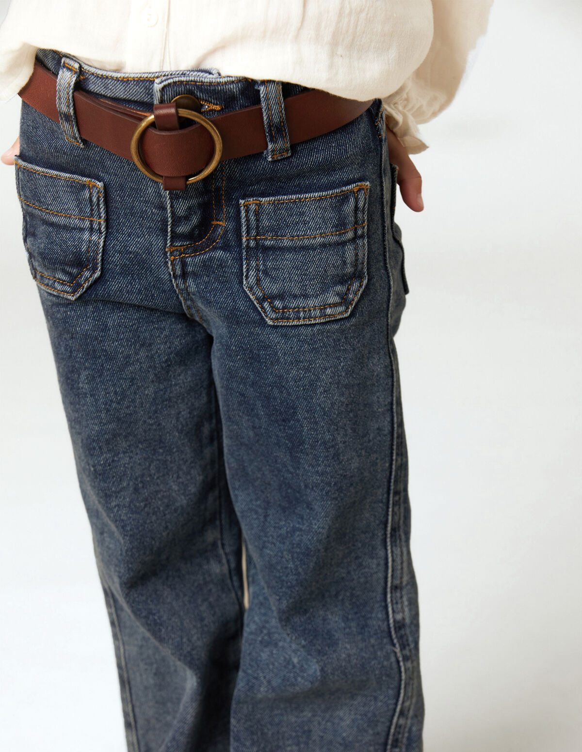 BLUE POCKET JEANS