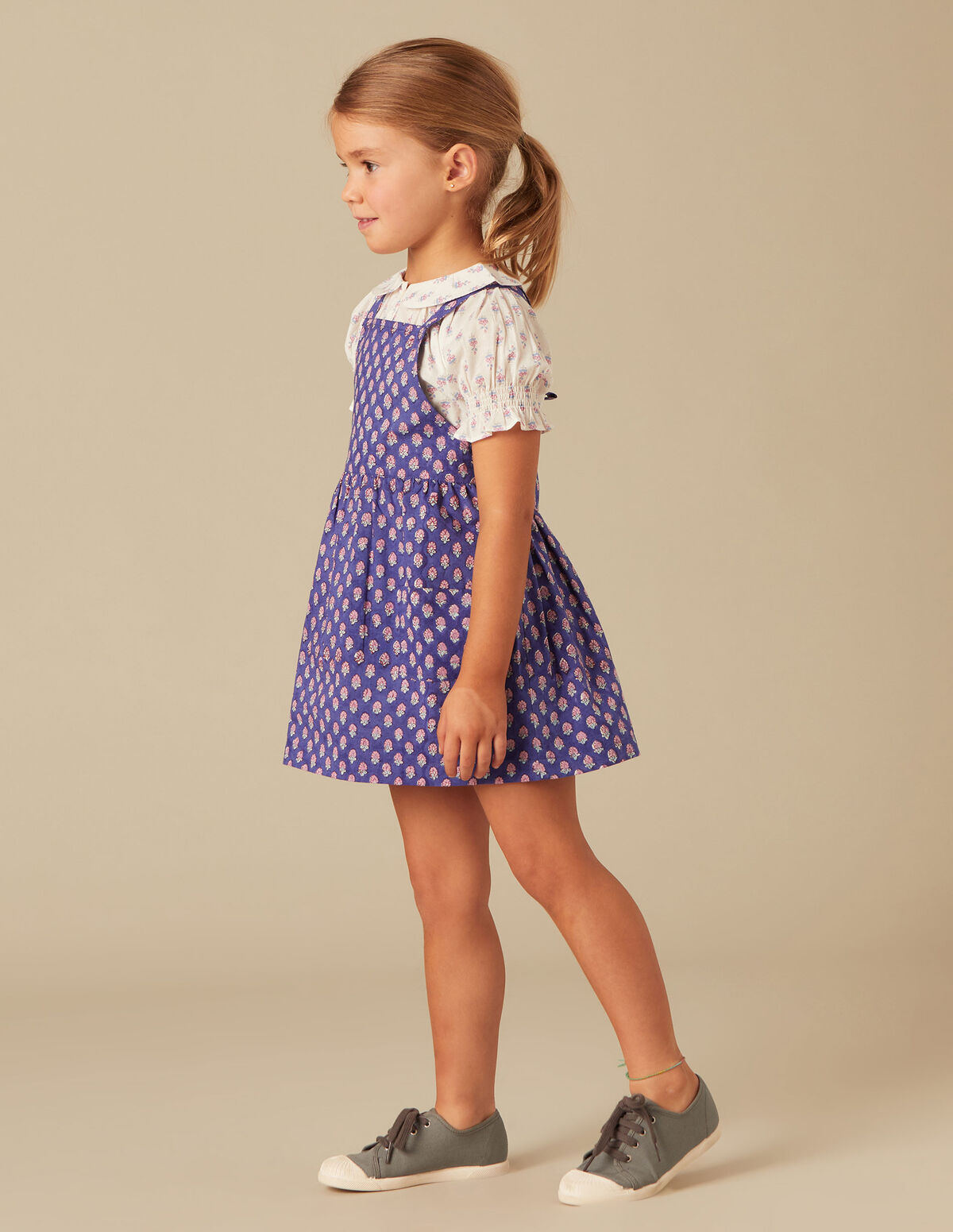 ROBE CHASUBLE BLEUE BRANCHES