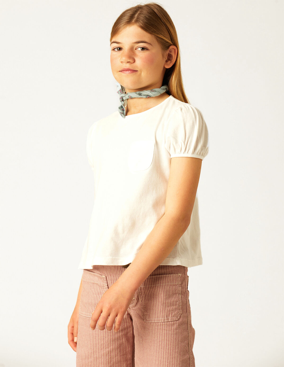 WHITE POCKET T-SHIRT