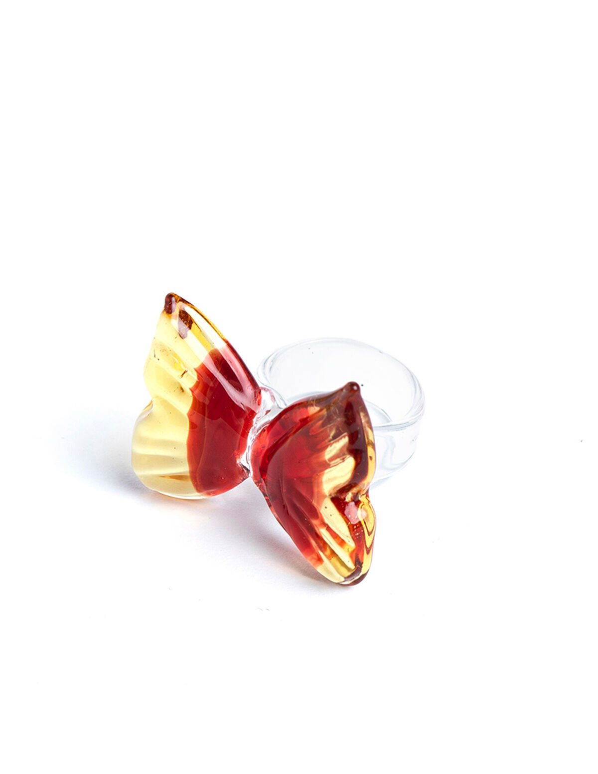 BAGUE PAPILLON FRAISE