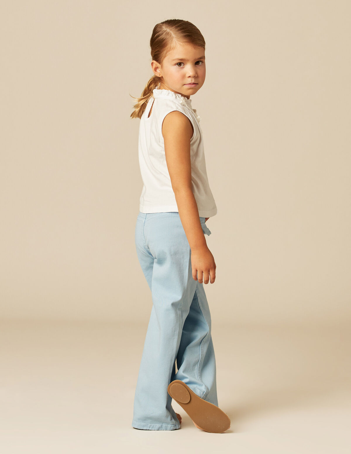 PANTALON POCHES RABAT VERT