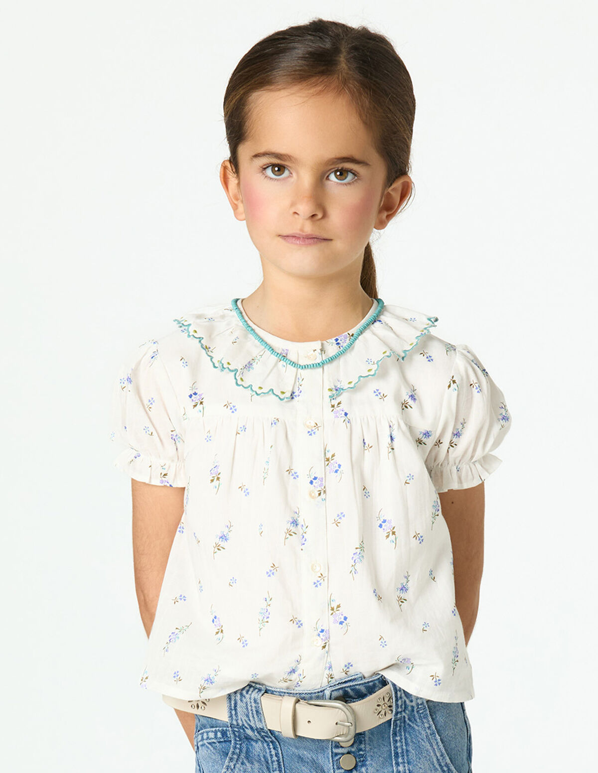 CAMISA ESTAMPADA FLOWER BLUE