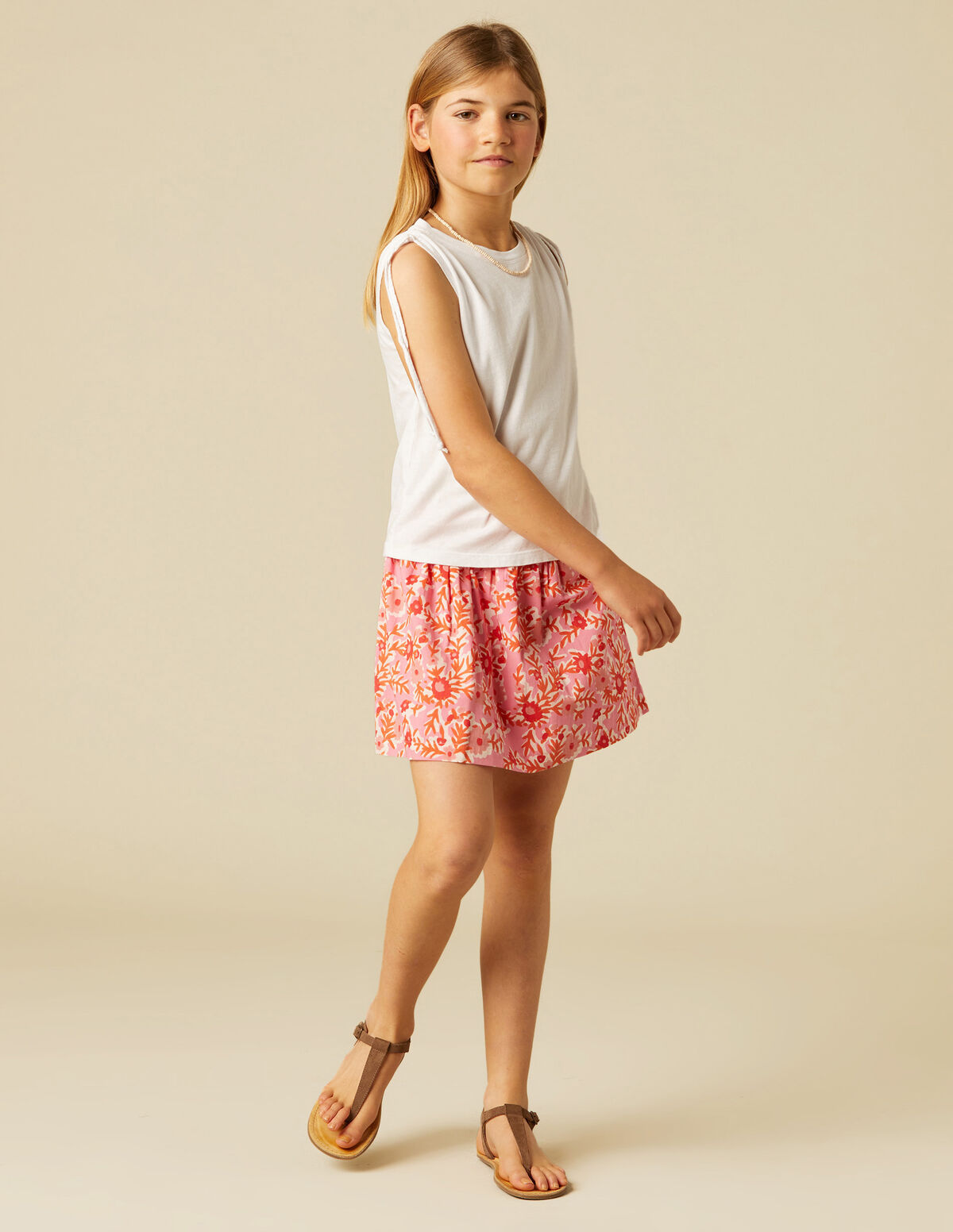 FALDA JAPANESE FLOWER ROSA
