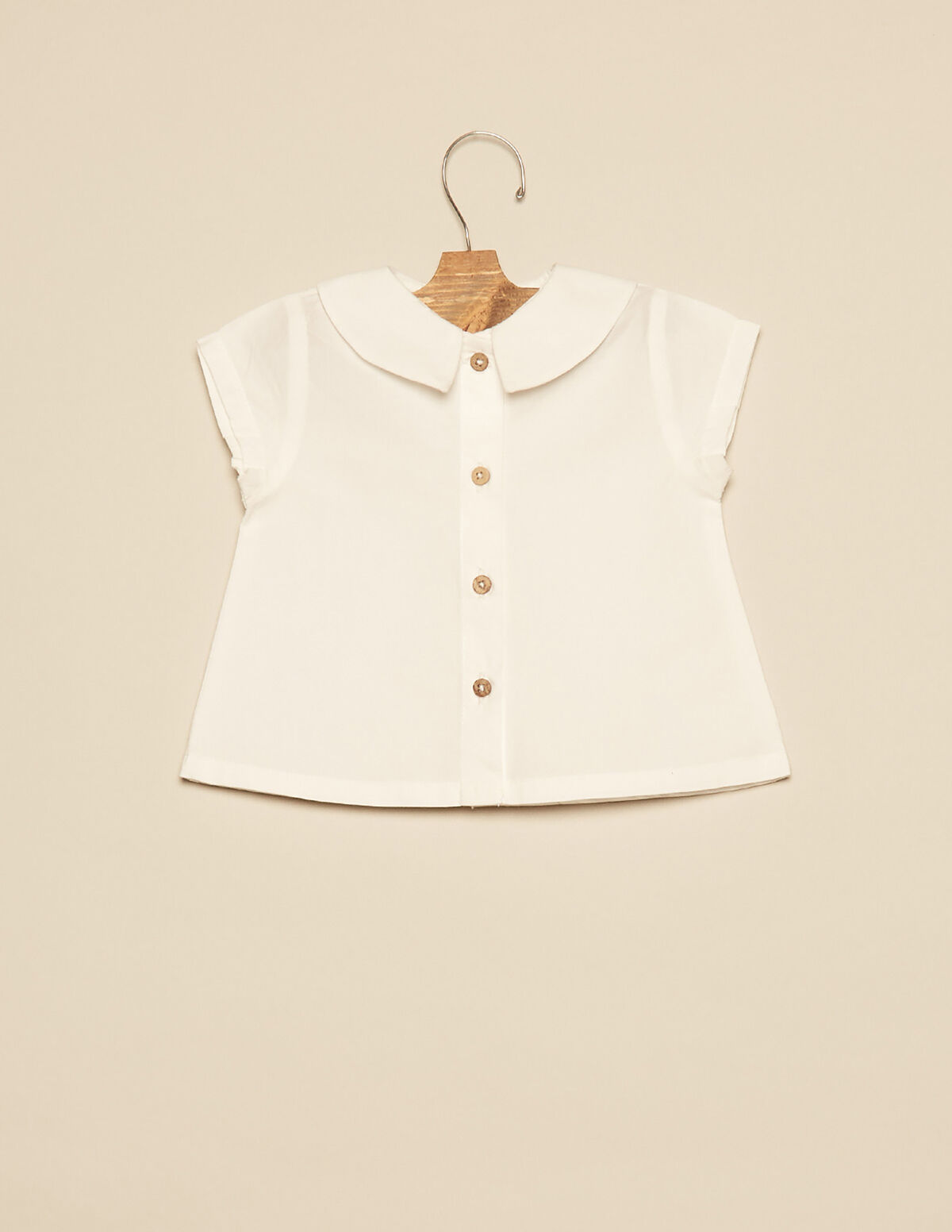 CAMISA CUELLO PICO BLANCA