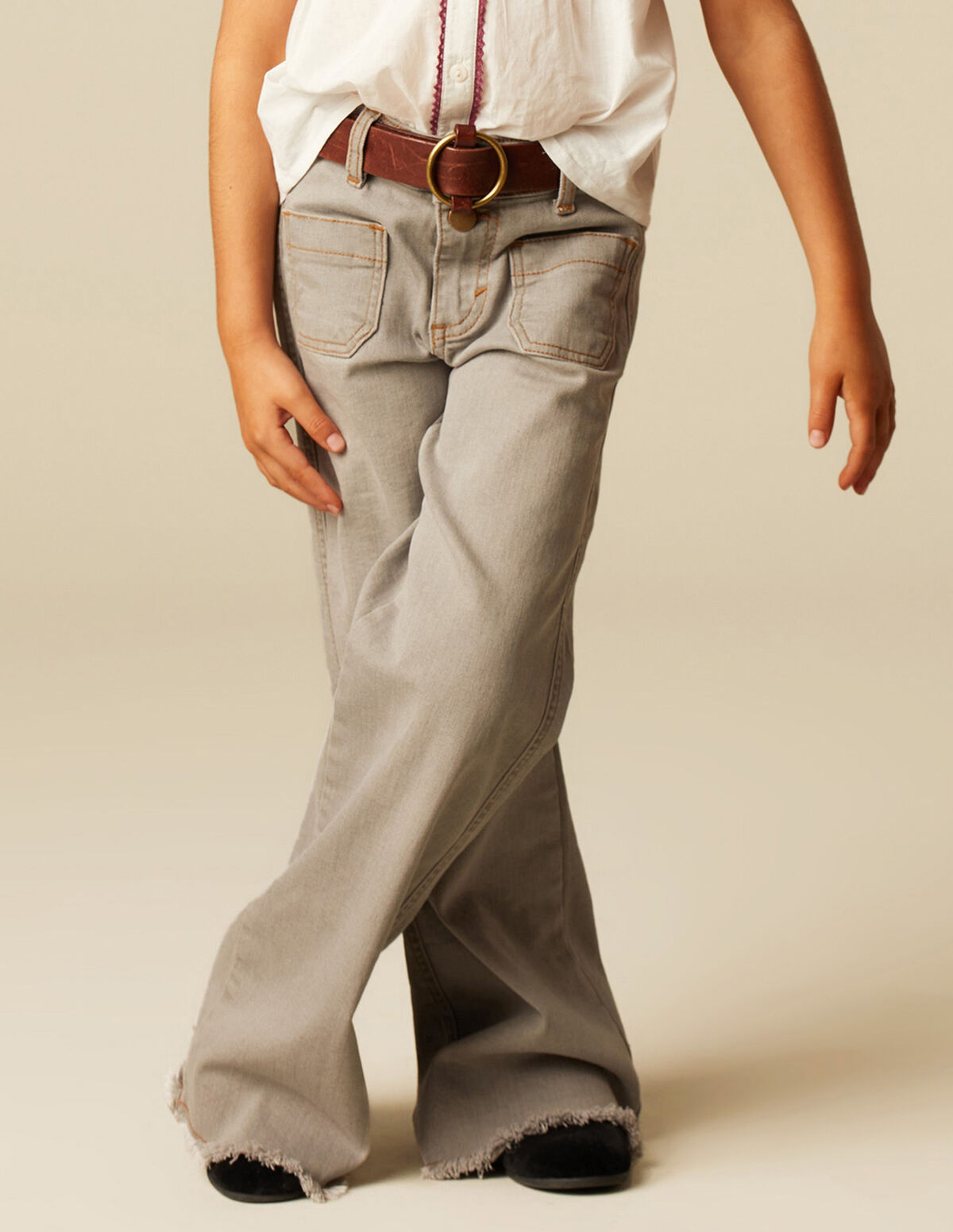 Pantalón bolsillos vaquero azul